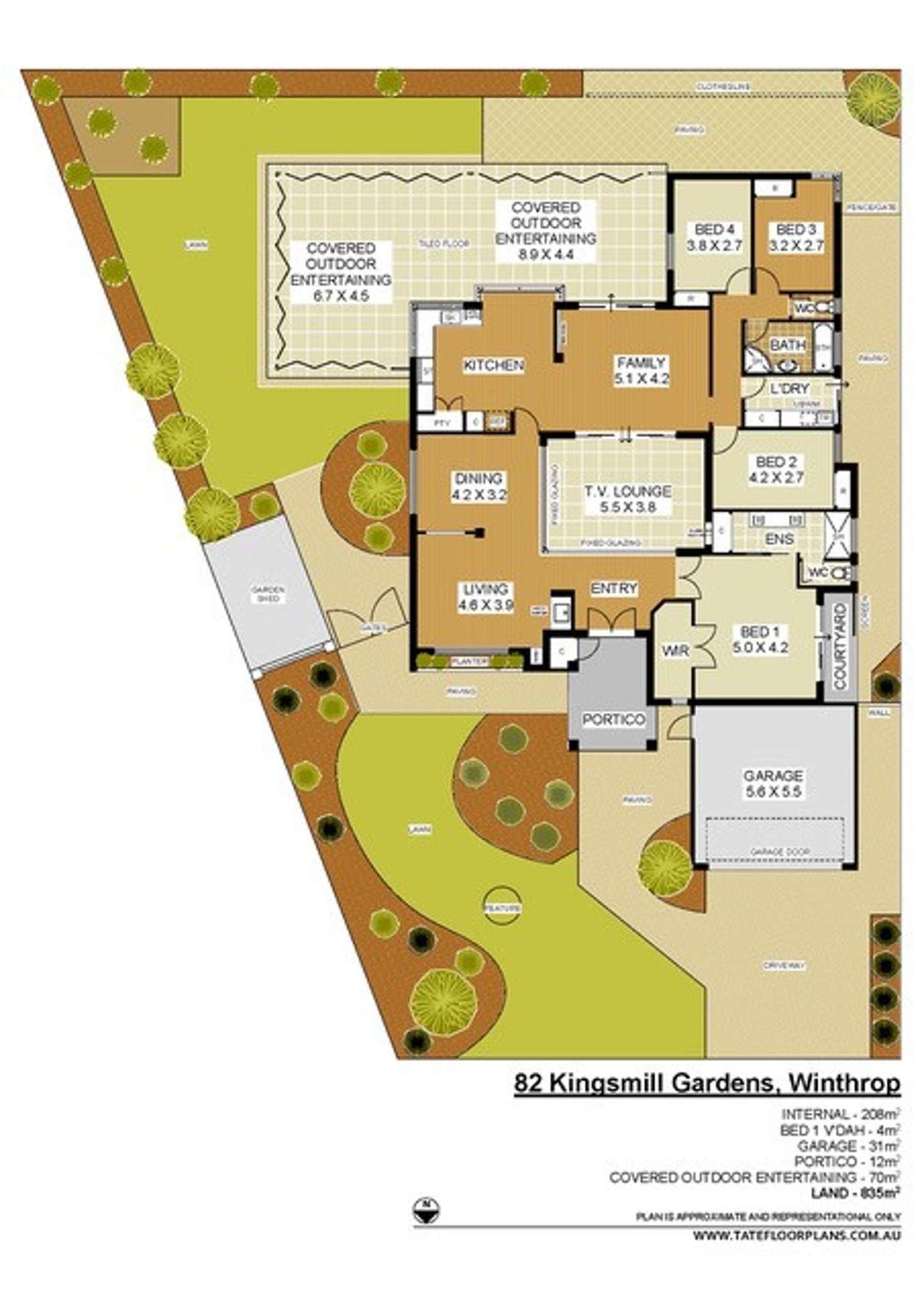 Floorplan of Homely house listing, 82 Kingsmill Gardens, Winthrop WA 6150