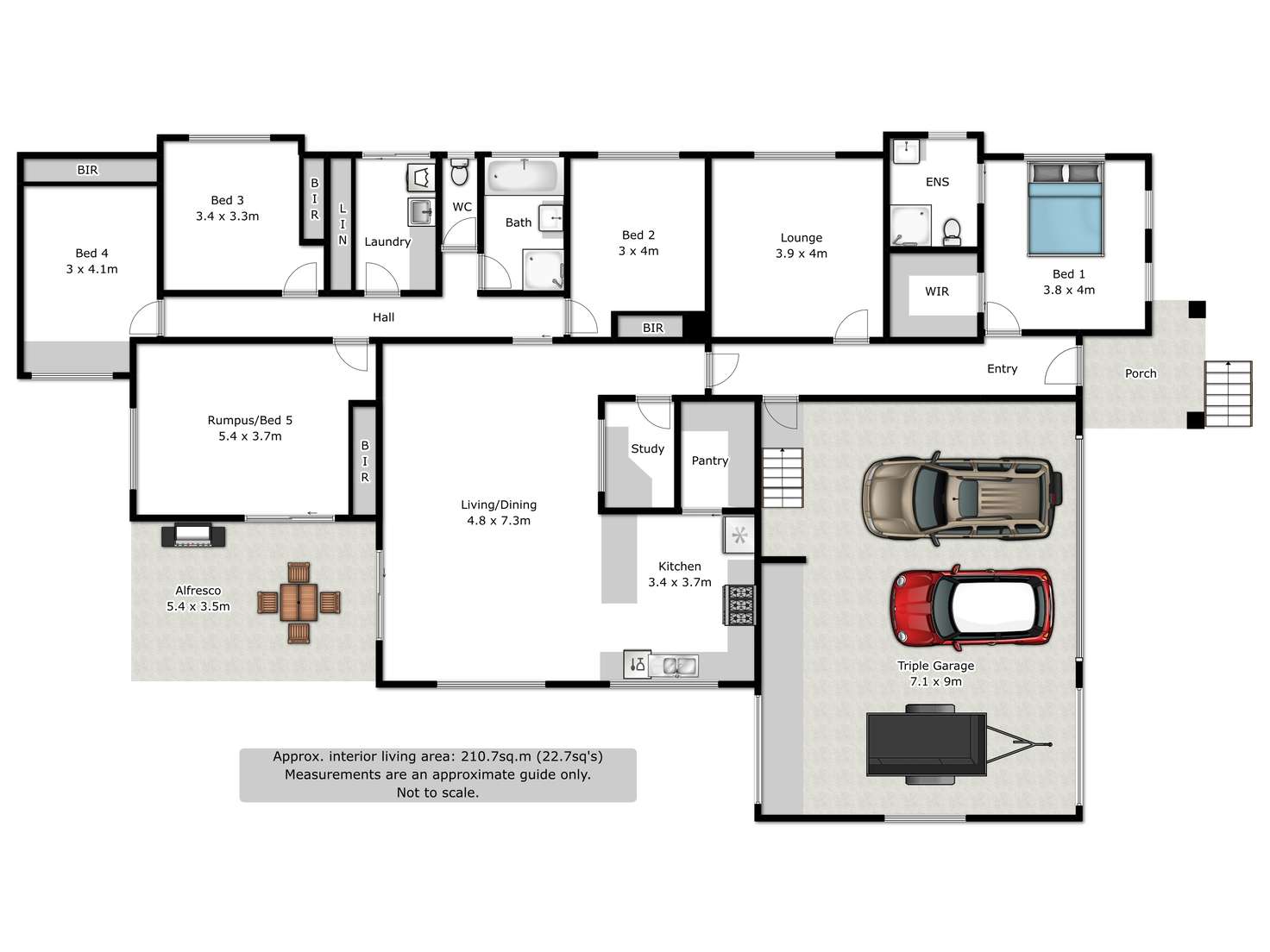 Floorplan of Homely house listing, 6 Gaff Court, Wodonga VIC 3690