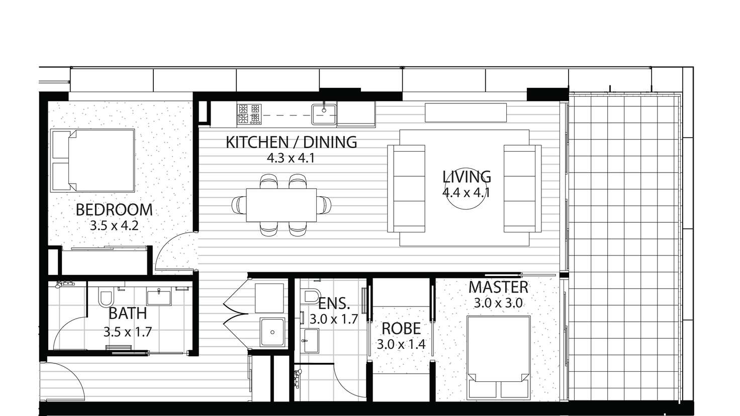Floorplan of Homely unit listing, 1205/159 Mann Street, Gosford NSW 2250