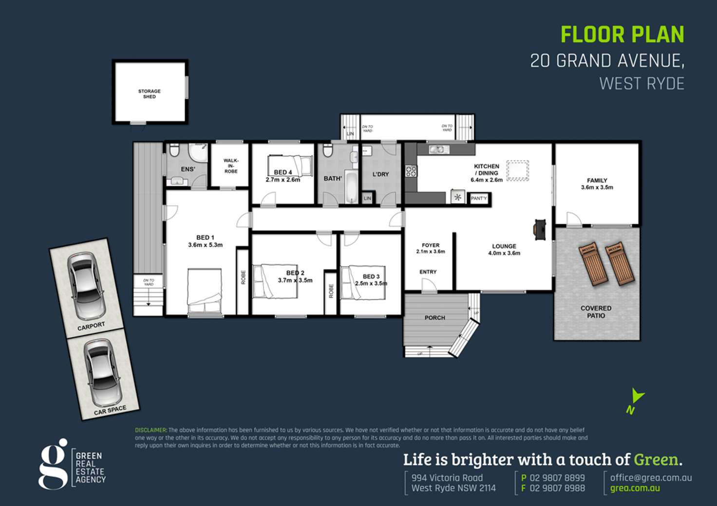 Floorplan of Homely house listing, 20 Grand Avenue, West Ryde NSW 2114