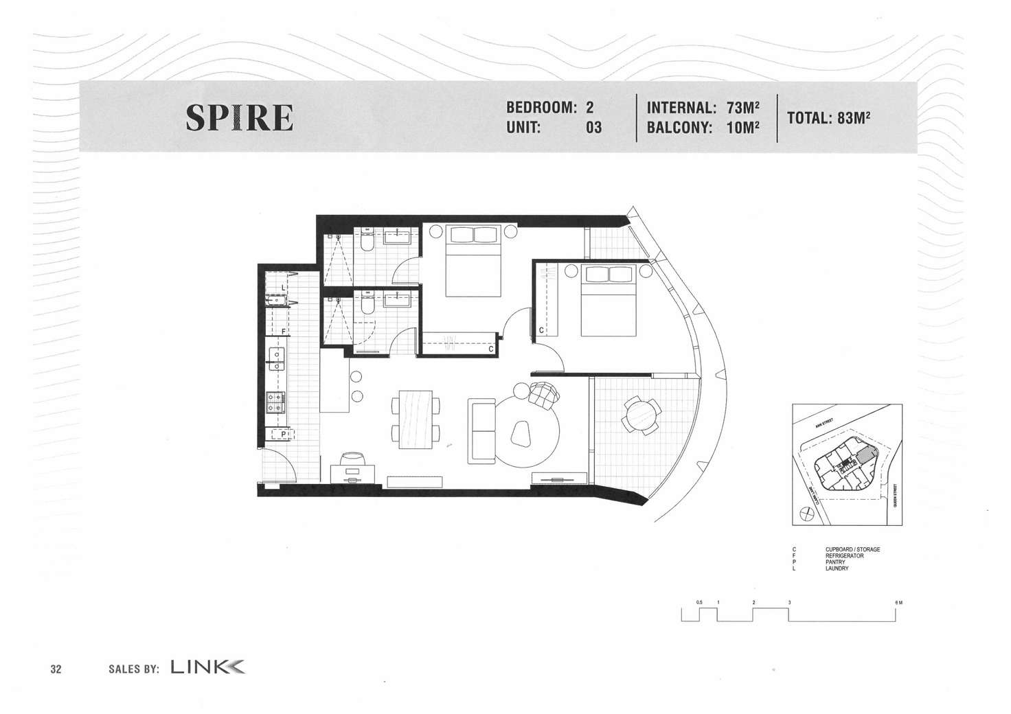 Floorplan of Homely apartment listing, 1403/550 Queen Street, Brisbane City QLD 4000
