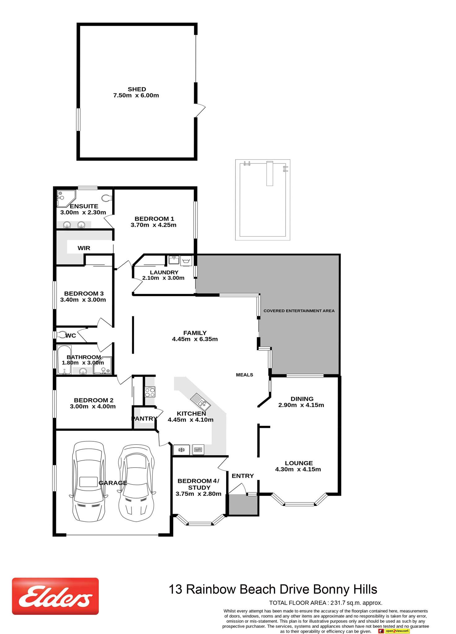 Floorplan of Homely house listing, 13 Rainbow Beach Drive, Bonny Hills NSW 2445