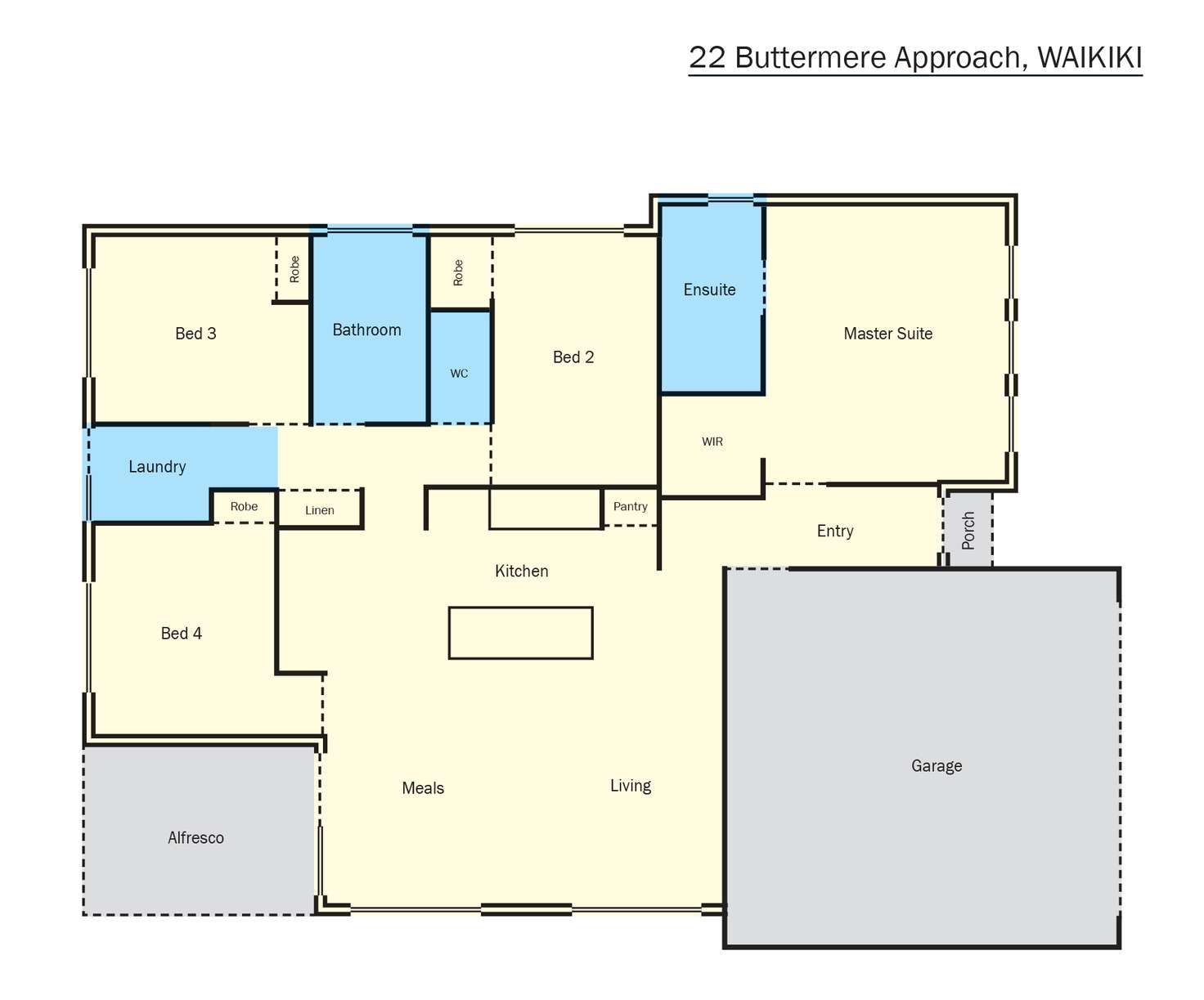 Floorplan of Homely house listing, 22 Buttermere Approach, Waikiki WA 6169