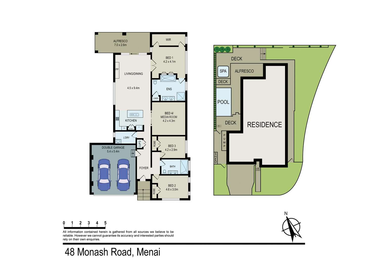 Floorplan of Homely house listing, 48 Monash Road, Menai NSW 2234
