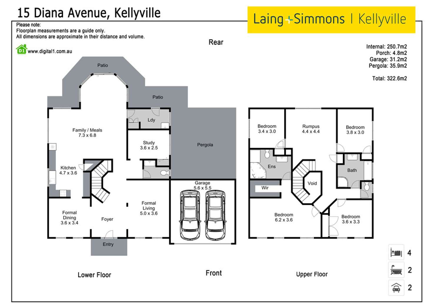Floorplan of Homely house listing, 15 Diana Avenue, Kellyville NSW 2155