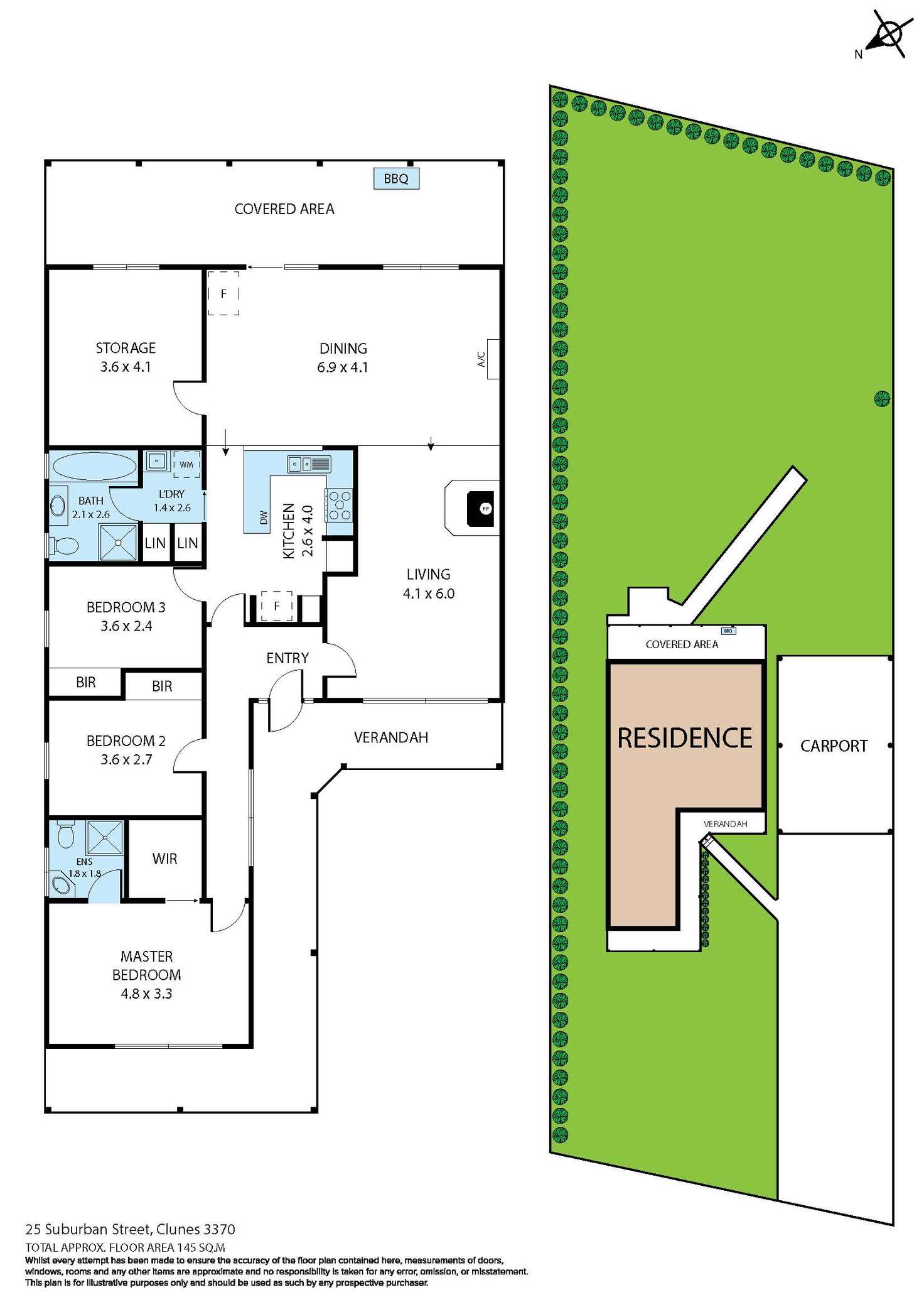 Floorplan of Homely house listing, 25A Suburban Street, Clunes VIC 3370