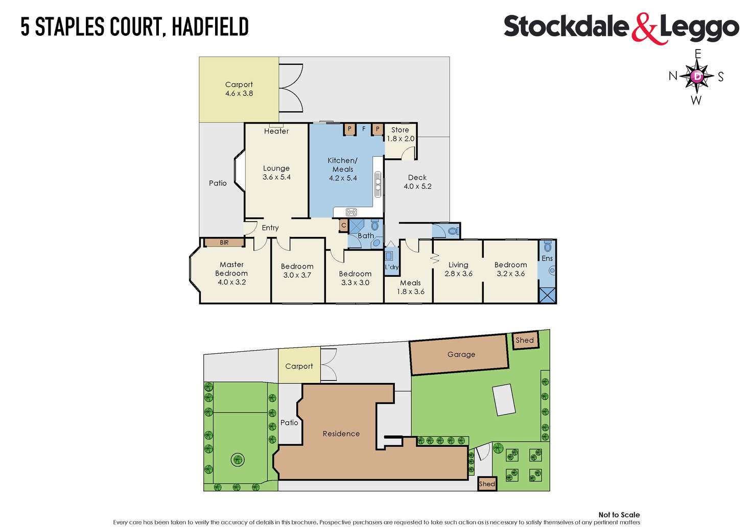 Floorplan of Homely house listing, 5 Staples Court, Hadfield VIC 3046