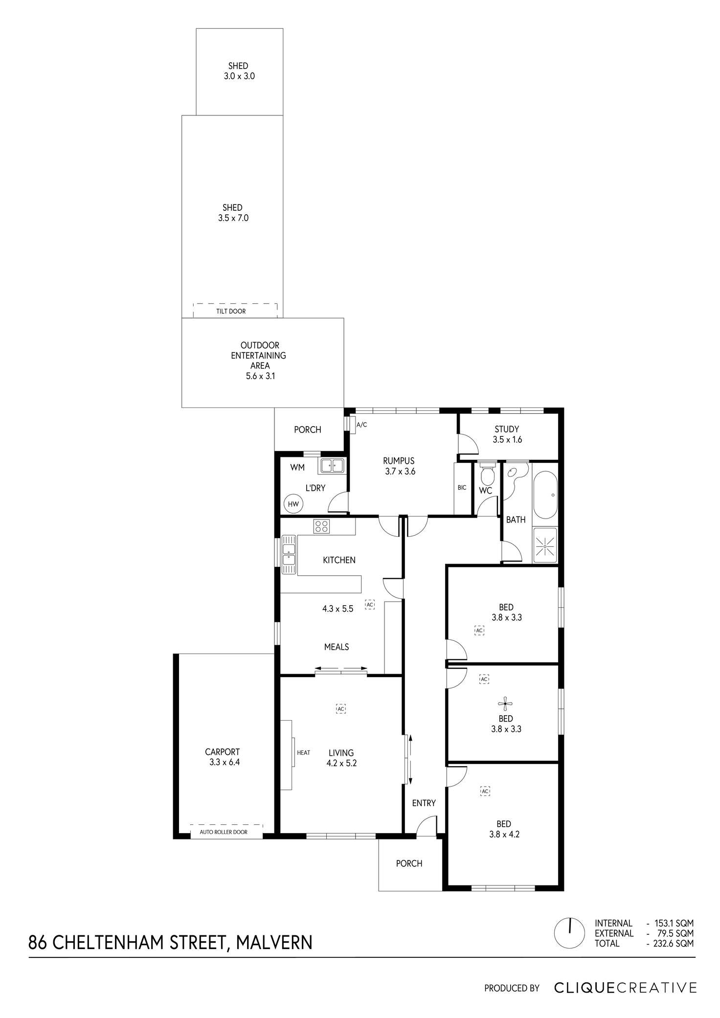 Floorplan of Homely house listing, 86 Cheltenham Street, Malvern SA 5061