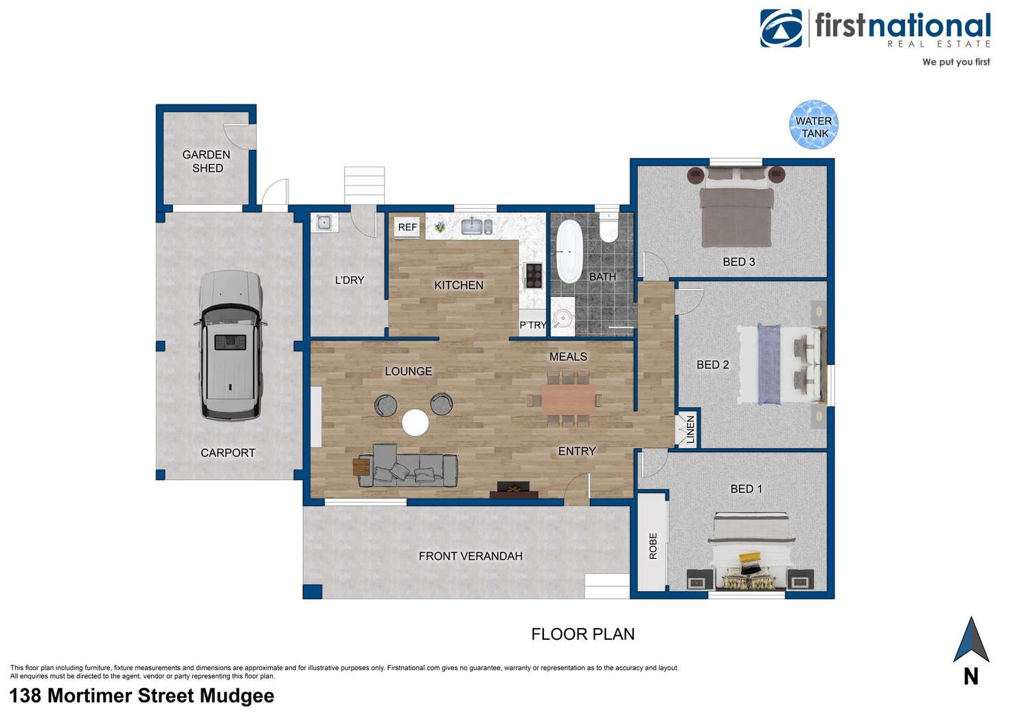 Floorplan of Homely house listing, 138 Mortimer Street, Mudgee NSW 2850