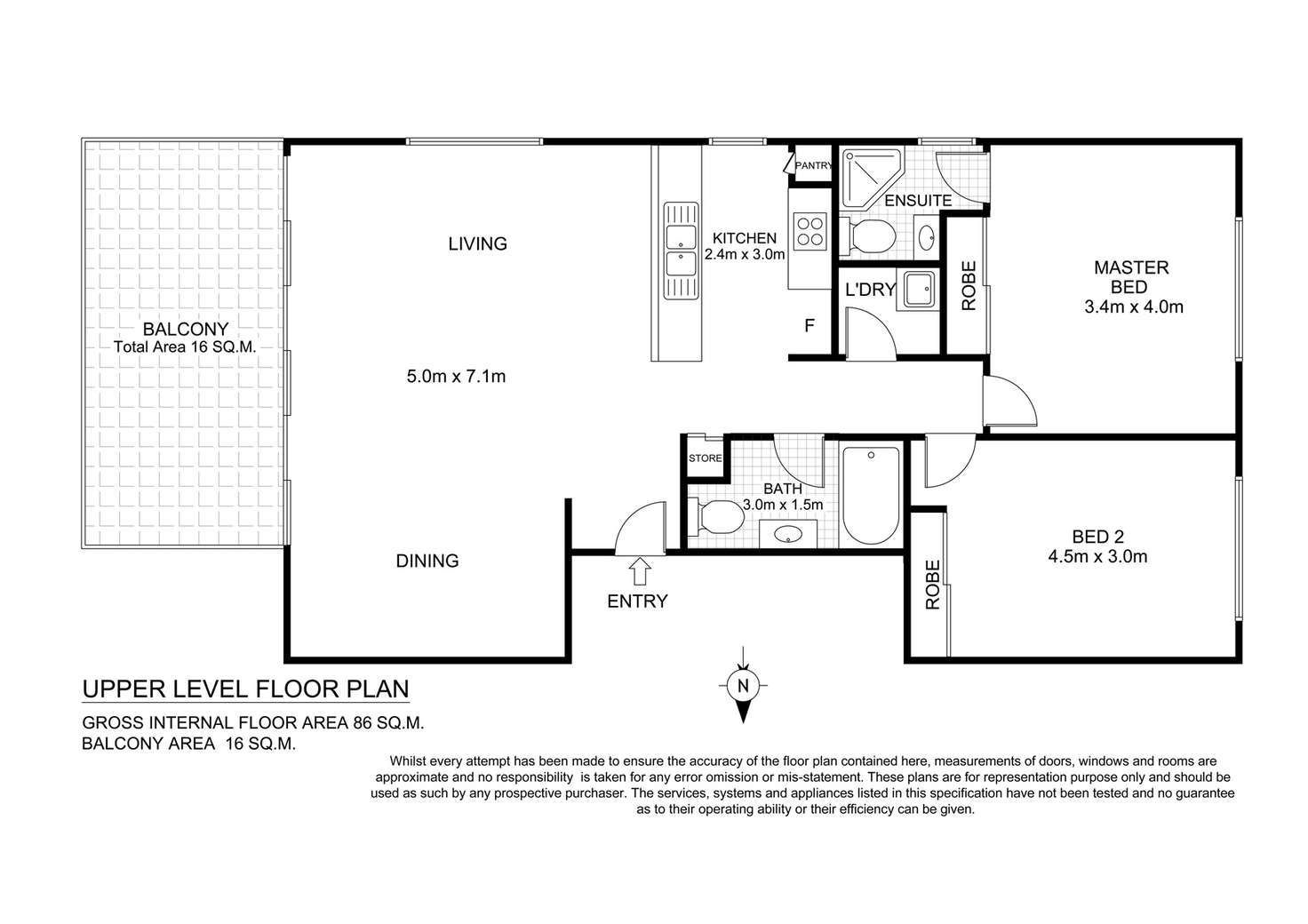 Floorplan of Homely unit listing, 13/30-32 Showground Road, Gosford NSW 2250