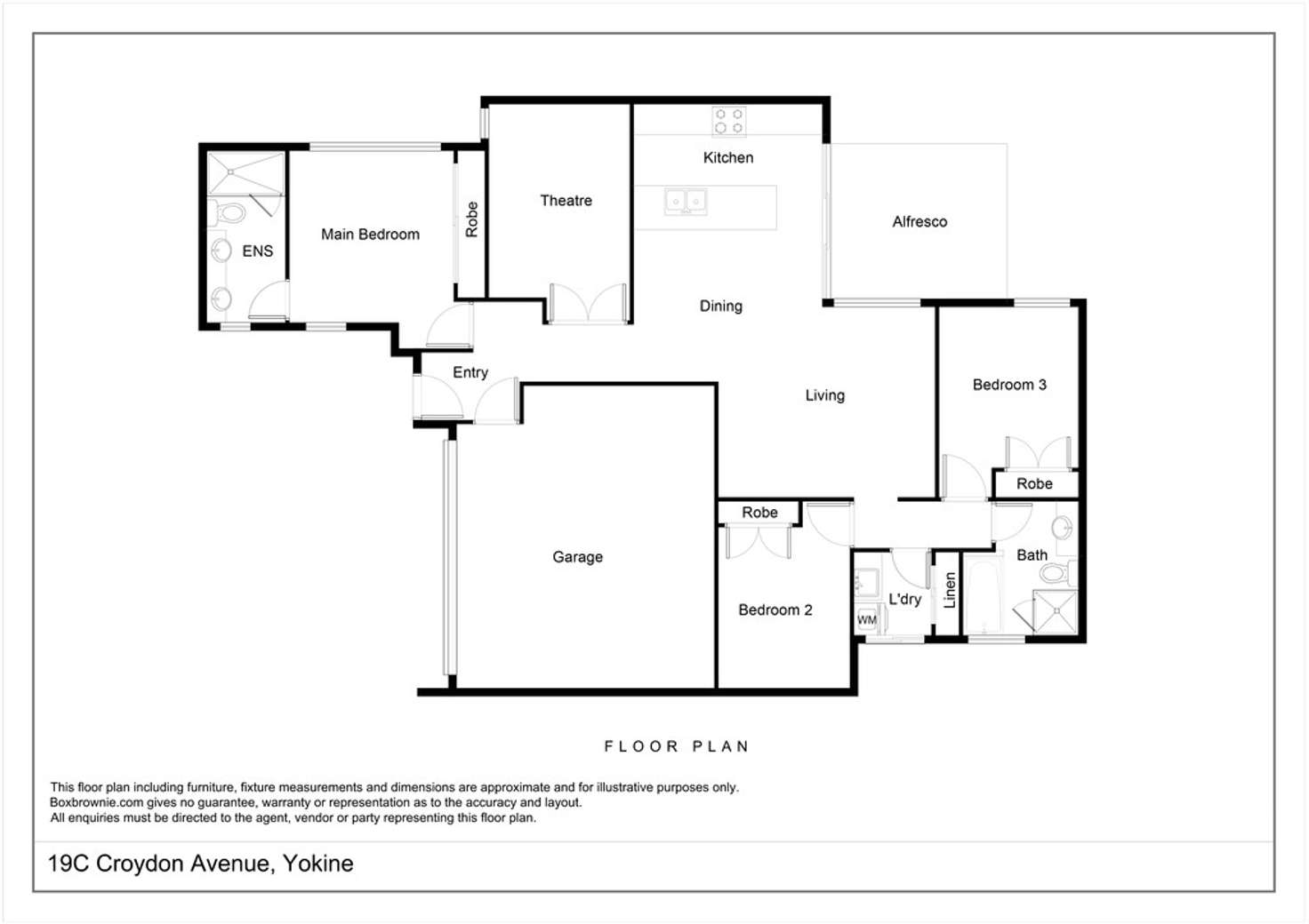 Floorplan of Homely villa listing, 19C Croydon Avenue, Yokine WA 6060
