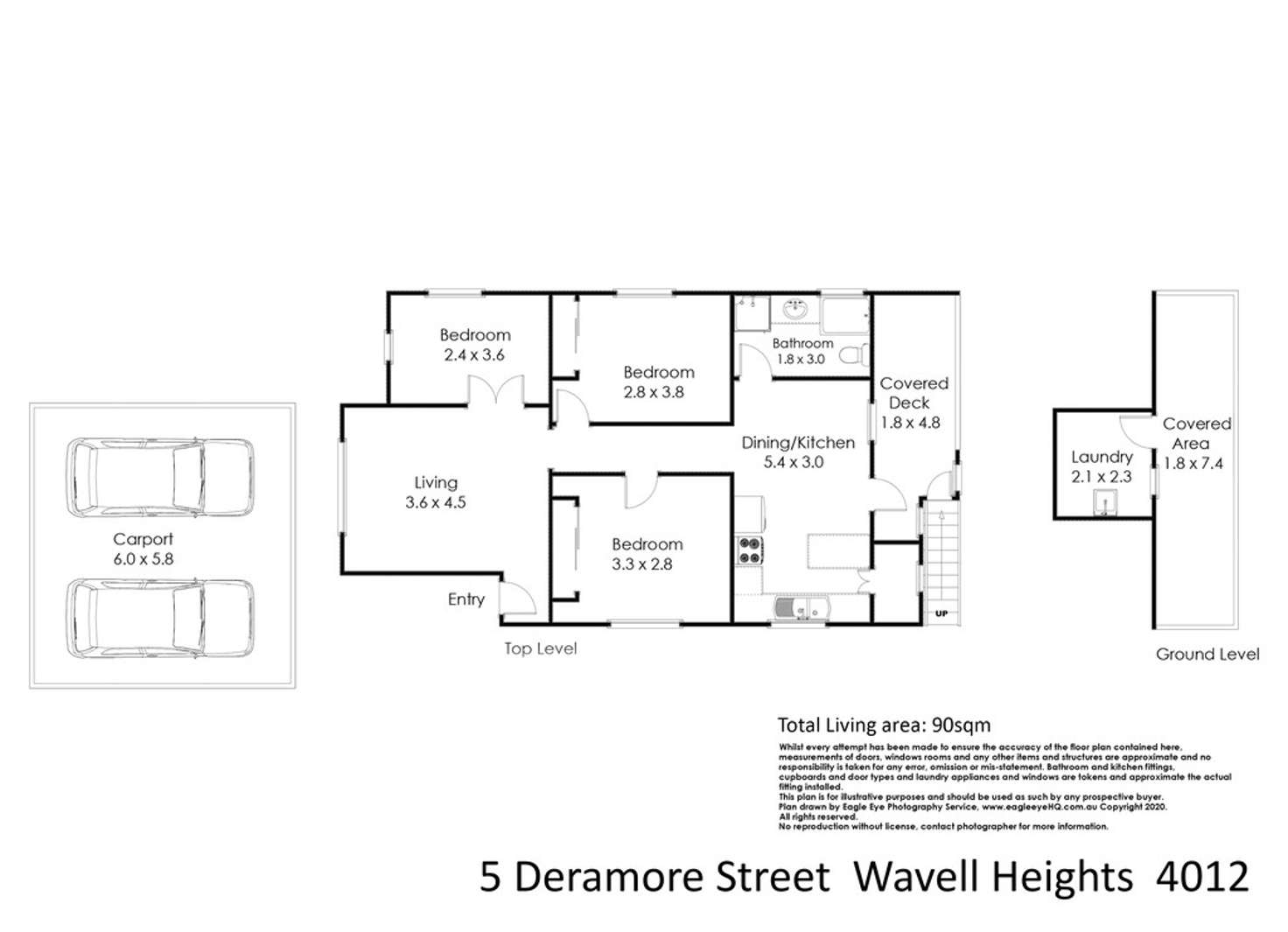 Floorplan of Homely house listing, 5 Deramore Street, Wavell Heights QLD 4012