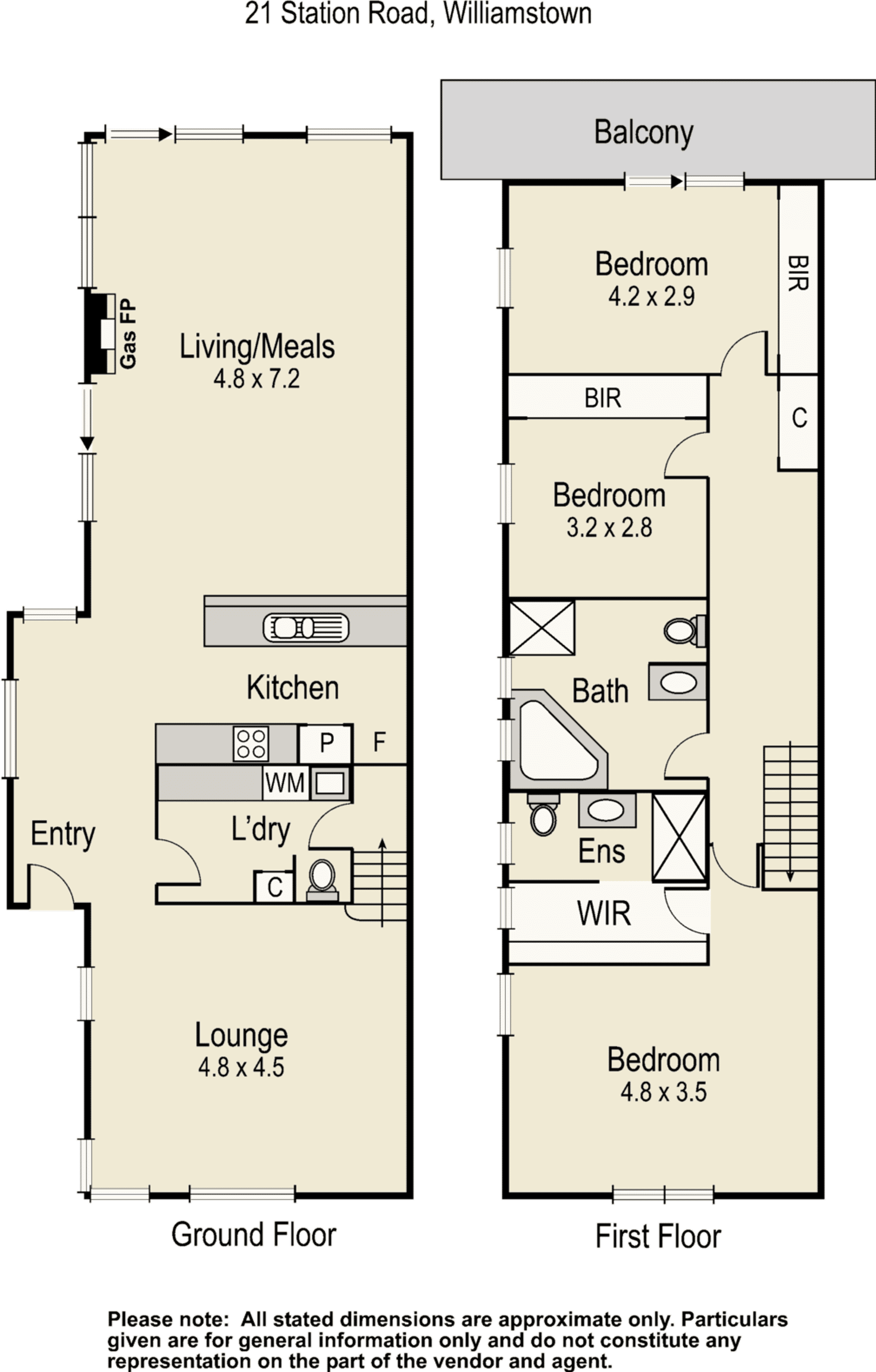 Floorplan of Homely house listing, 21 Station Road, Williamstown VIC 3016