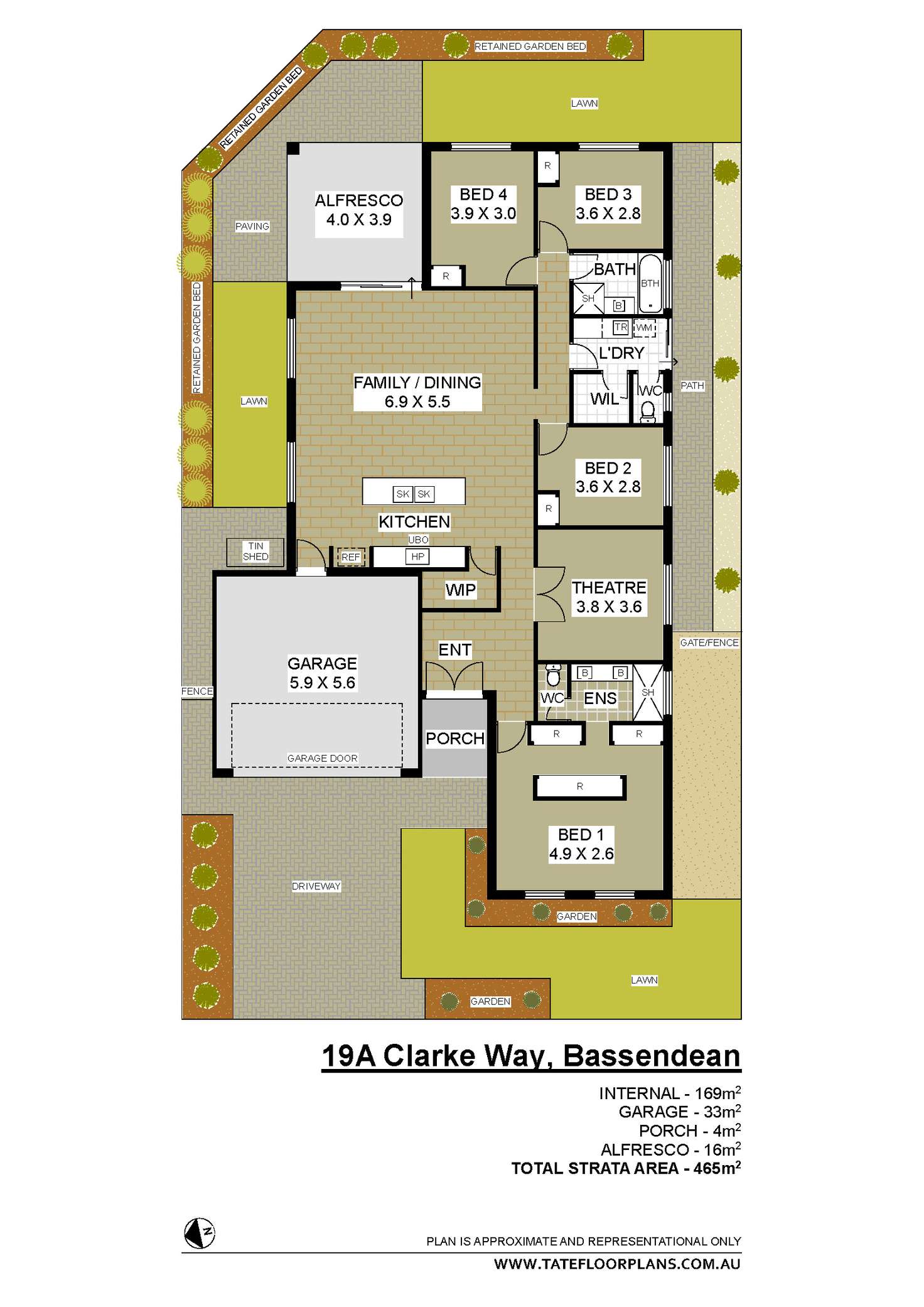 Floorplan of Homely house listing, 19A Clarke Way, Bassendean WA 6054