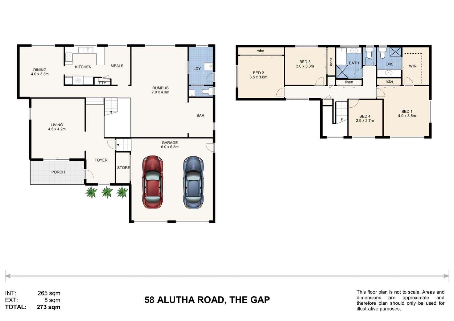 Floorplan of Homely house listing, 58 Alutha Road, The Gap QLD 4061