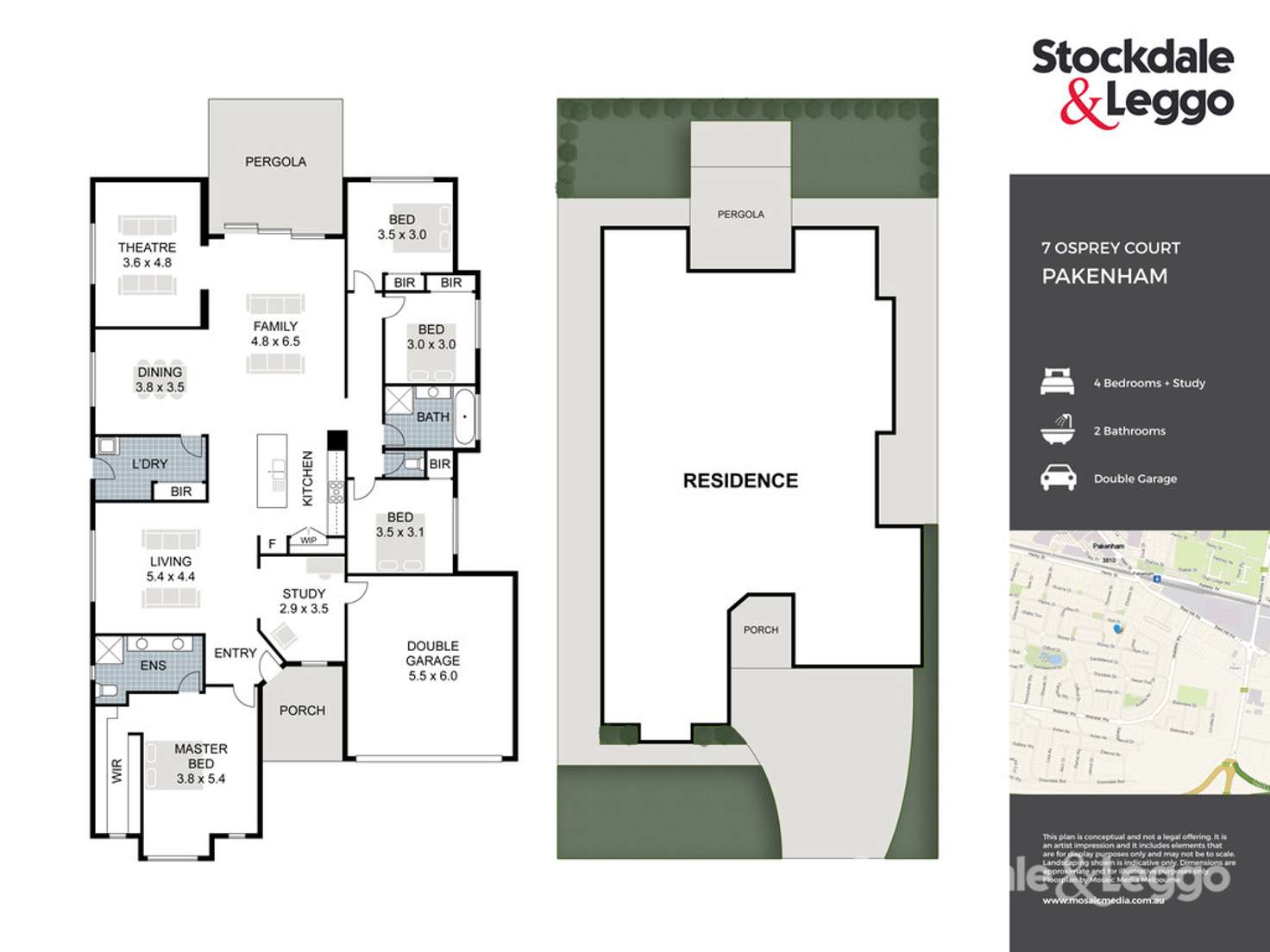 Floorplan of Homely house listing, 7 Osprey Court, Pakenham VIC 3810