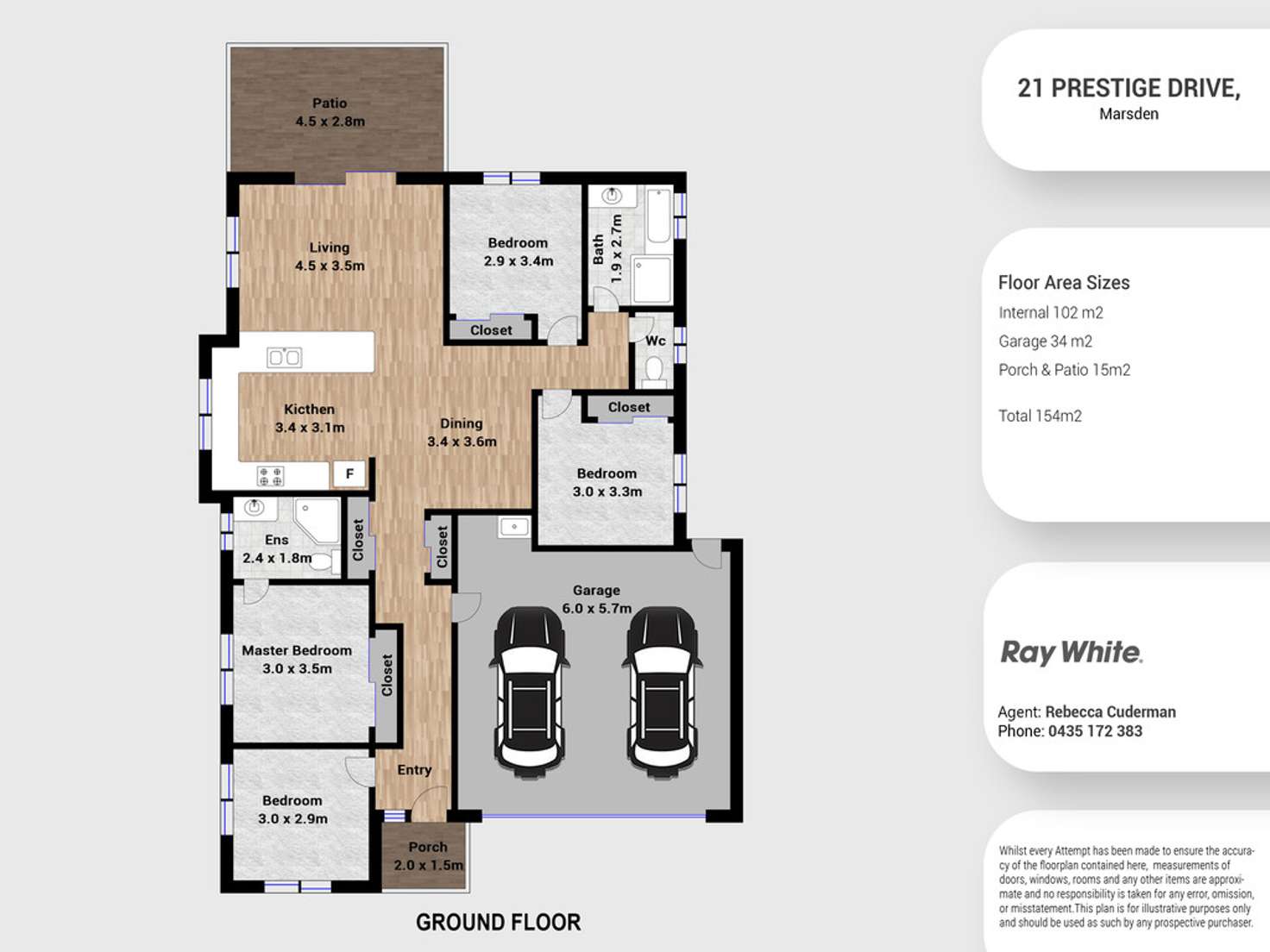 Floorplan of Homely house listing, 21 Prestige Drive, Marsden QLD 4132