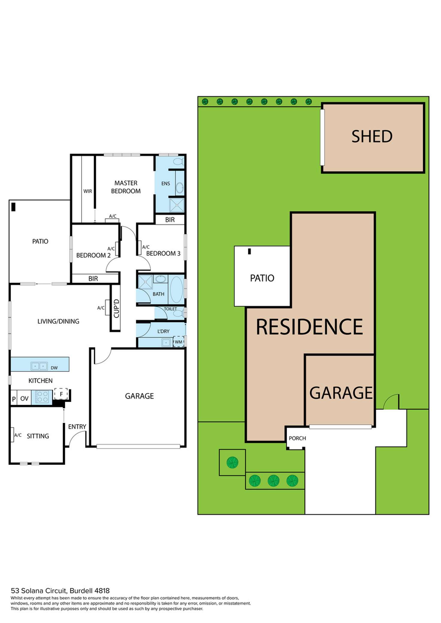 Floorplan of Homely house listing, 53 Solana Circuit, Burdell QLD 4818