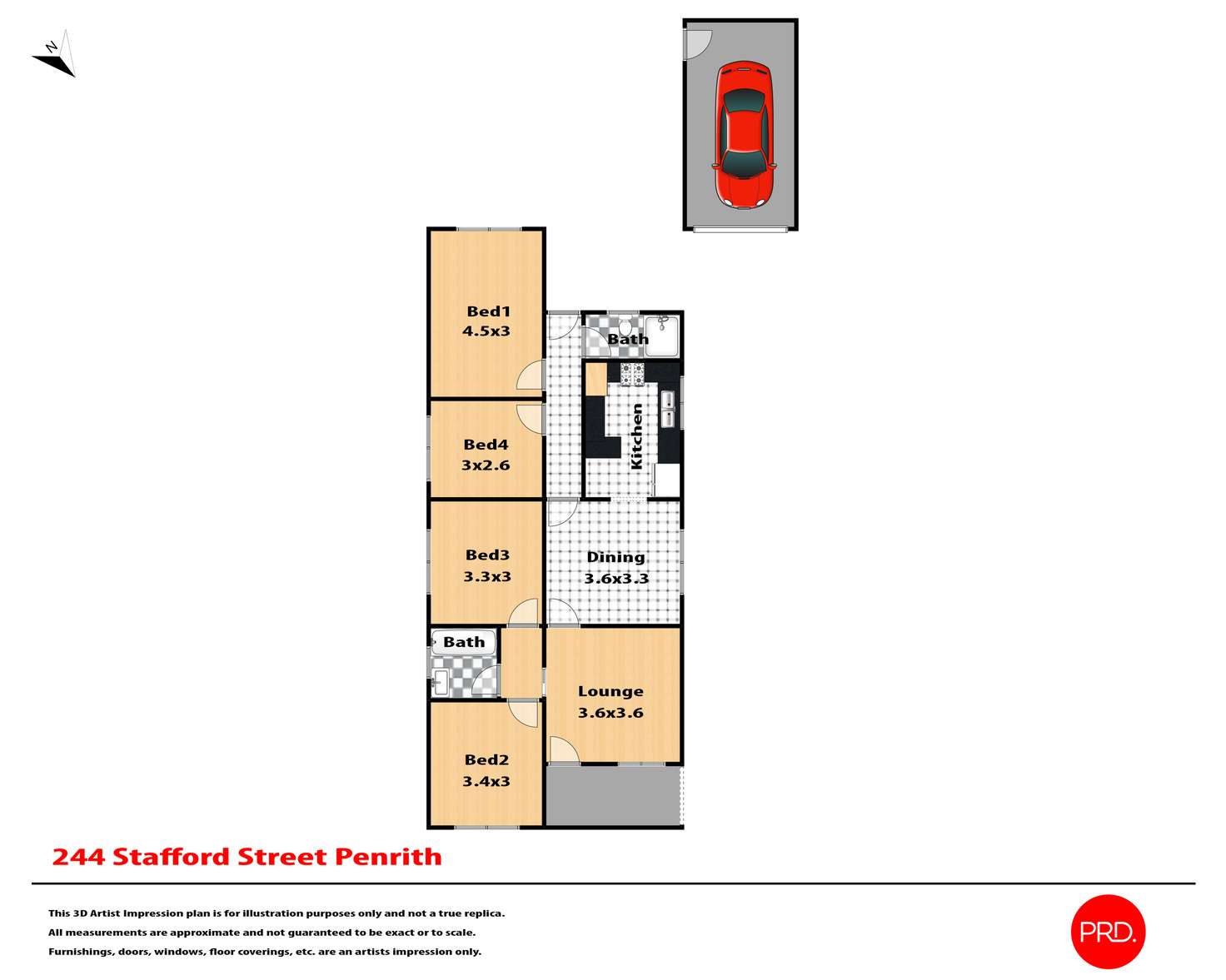 Floorplan of Homely house listing, 244 Stafford Street, Penrith NSW 2750