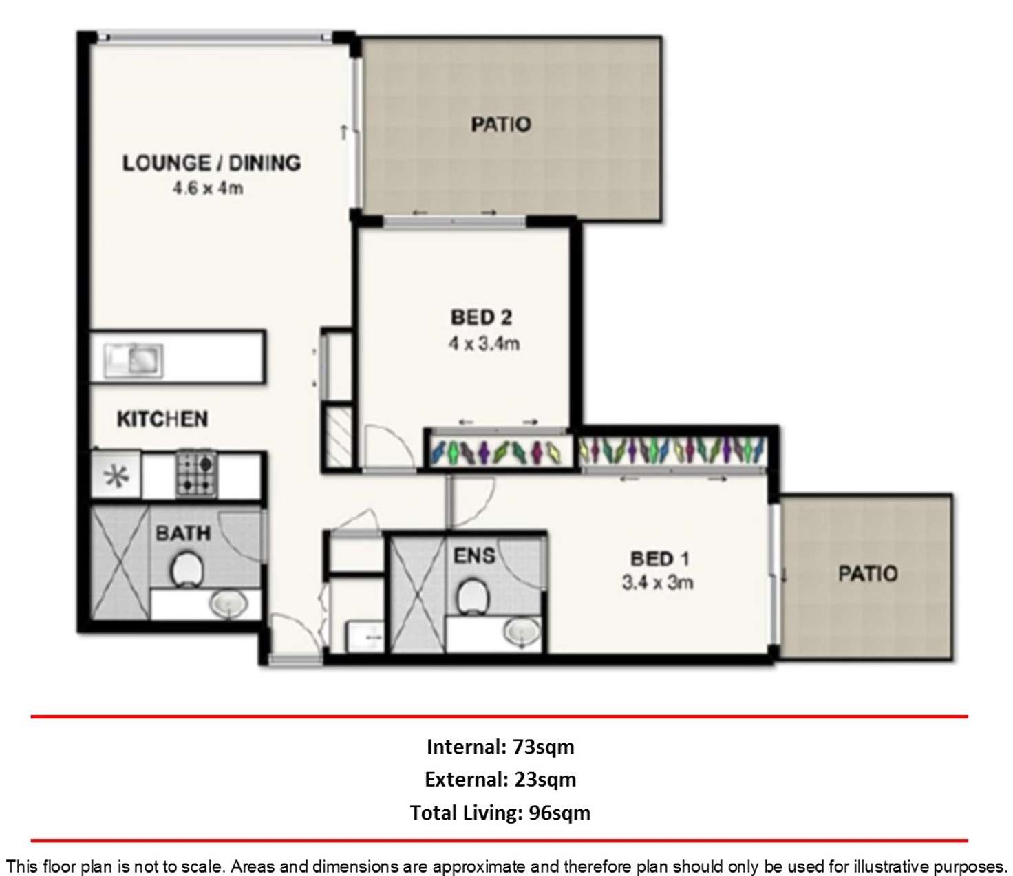 Floorplan of Homely apartment listing, 2603/79 Albert Street, Brisbane City QLD 4000