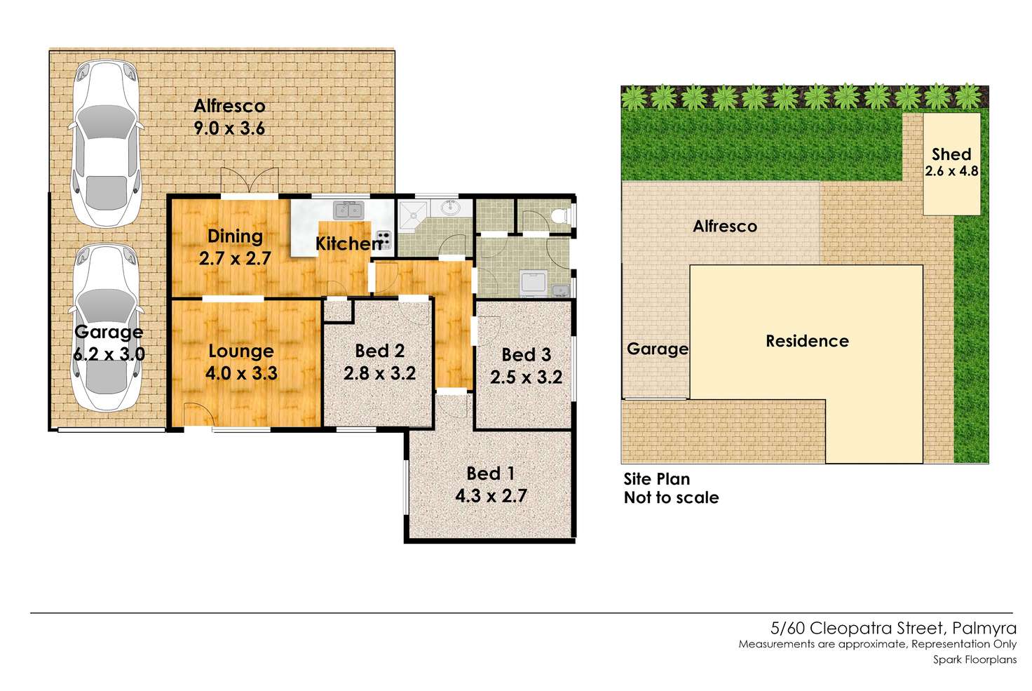 Floorplan of Homely villa listing, 5/60 Cleopatra Street, Palmyra WA 6157