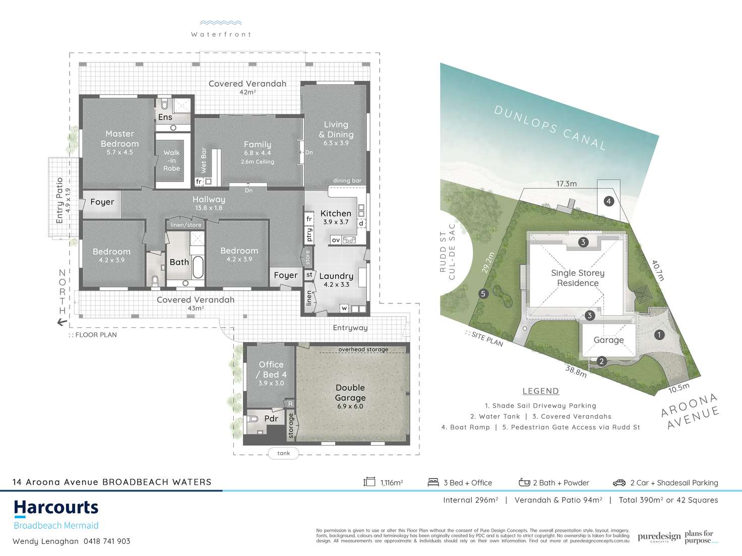 Floorplan of Homely house listing, 14 Aroona Avenue, Broadbeach Waters QLD 4218