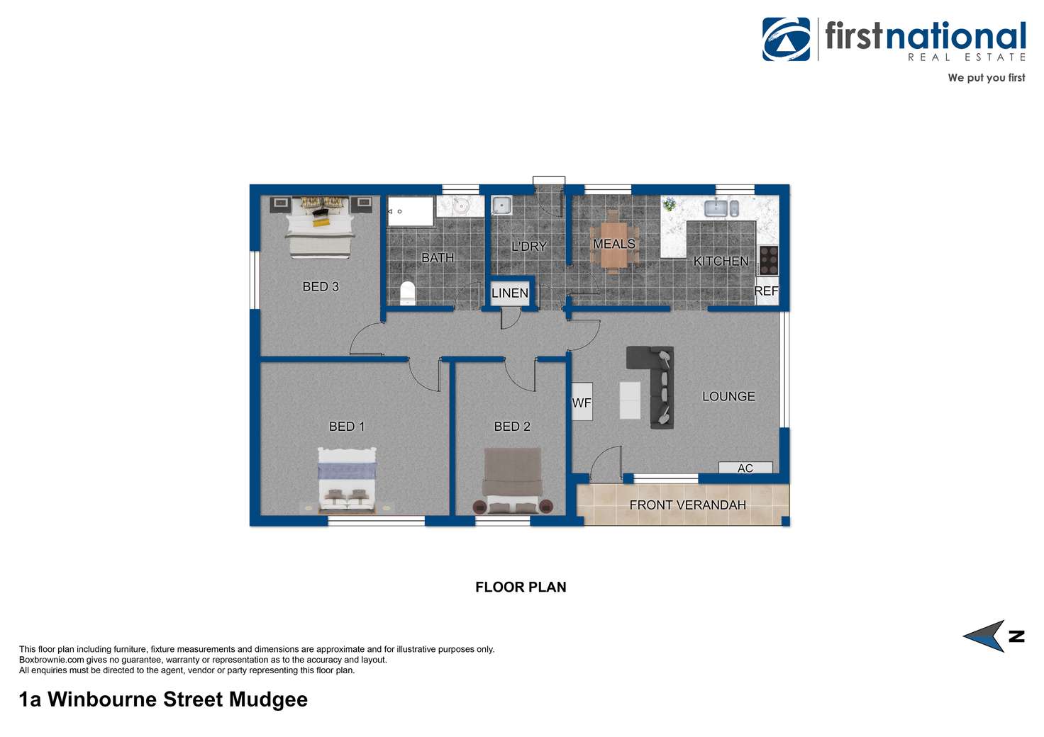 Floorplan of Homely house listing, 1A Winbourne Street, Mudgee NSW 2850