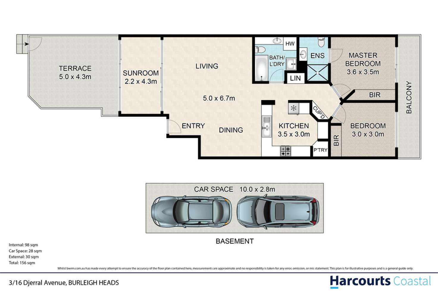 Floorplan of Homely unit listing, 3/16 Djerral Avenue, Burleigh Heads QLD 4220