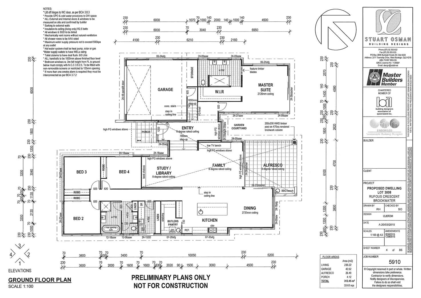 Floorplan of Homely house listing, 15 Rufous Crescent, Brookwater QLD 4300