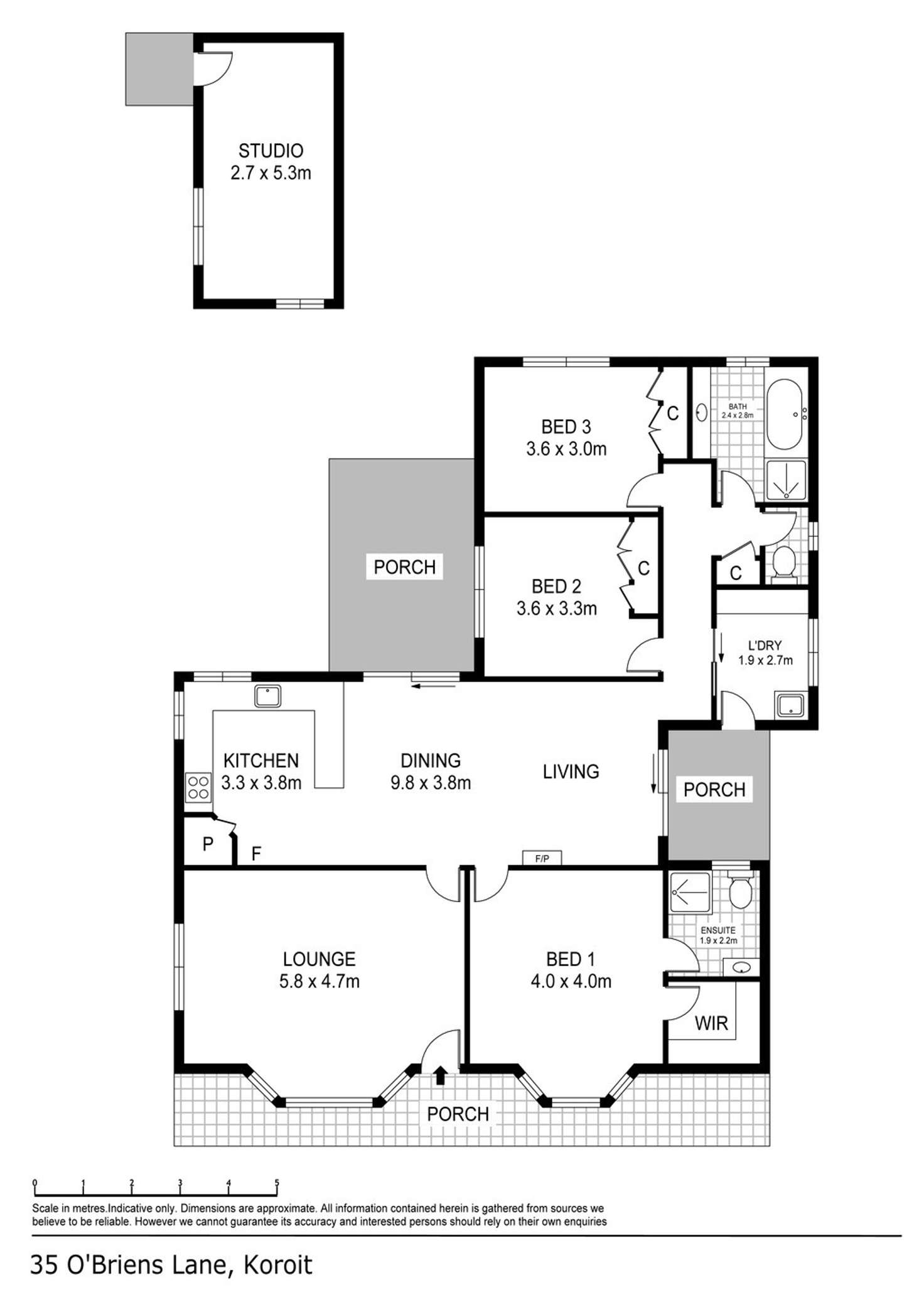 Floorplan of Homely acreageSemiRural listing, 35 O'BRIENS LANE, Koroit VIC 3282