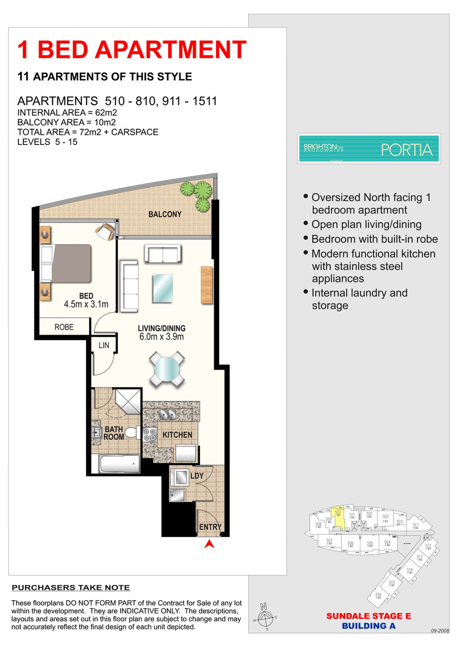 Floorplan of Homely apartment listing, 1111/2 Aqua Street, Southport QLD 4215