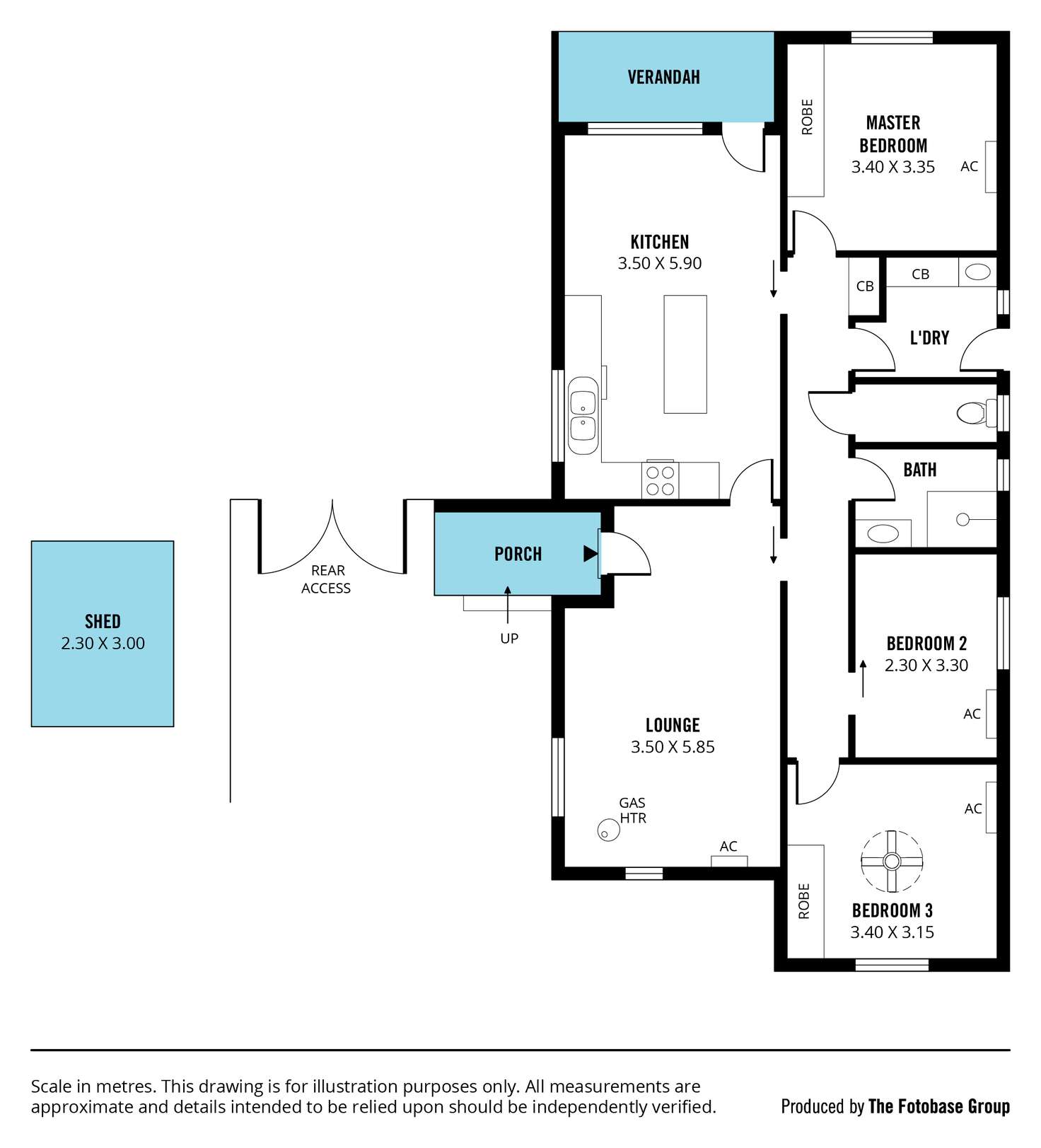 Floorplan of Homely house listing, 1 Seeger Drive, Morphett Vale SA 5162