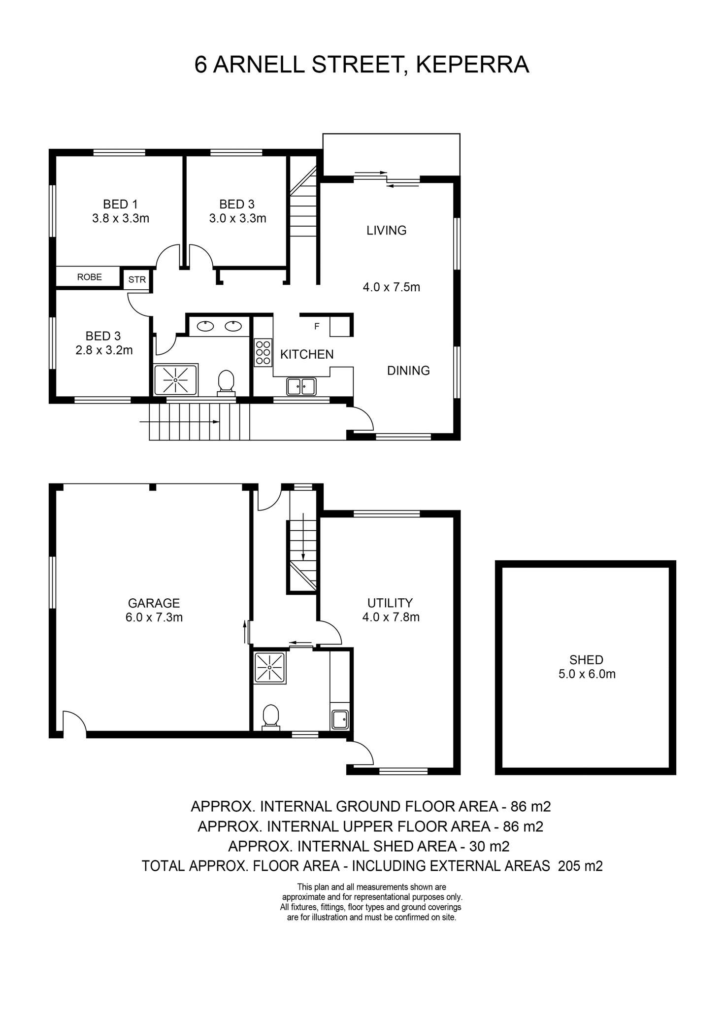 Floorplan of Homely house listing, 6 Arnell Street, Keperra QLD 4054