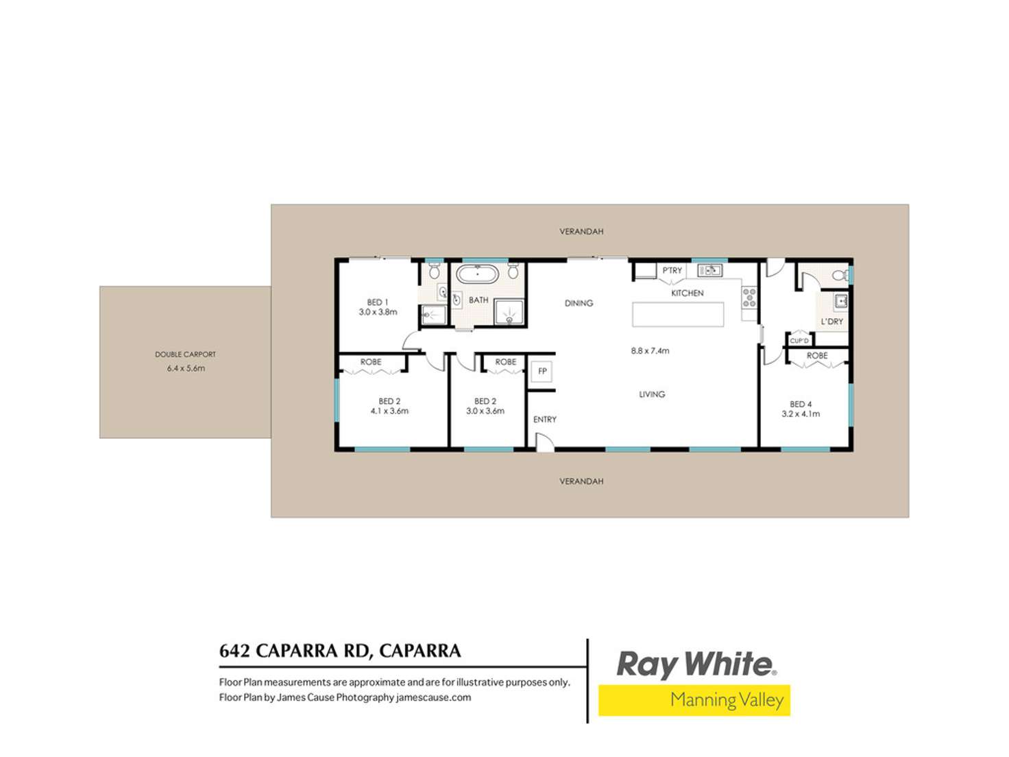 Floorplan of Homely lifestyle listing, 642 Caparra Road, Caparra NSW 2429