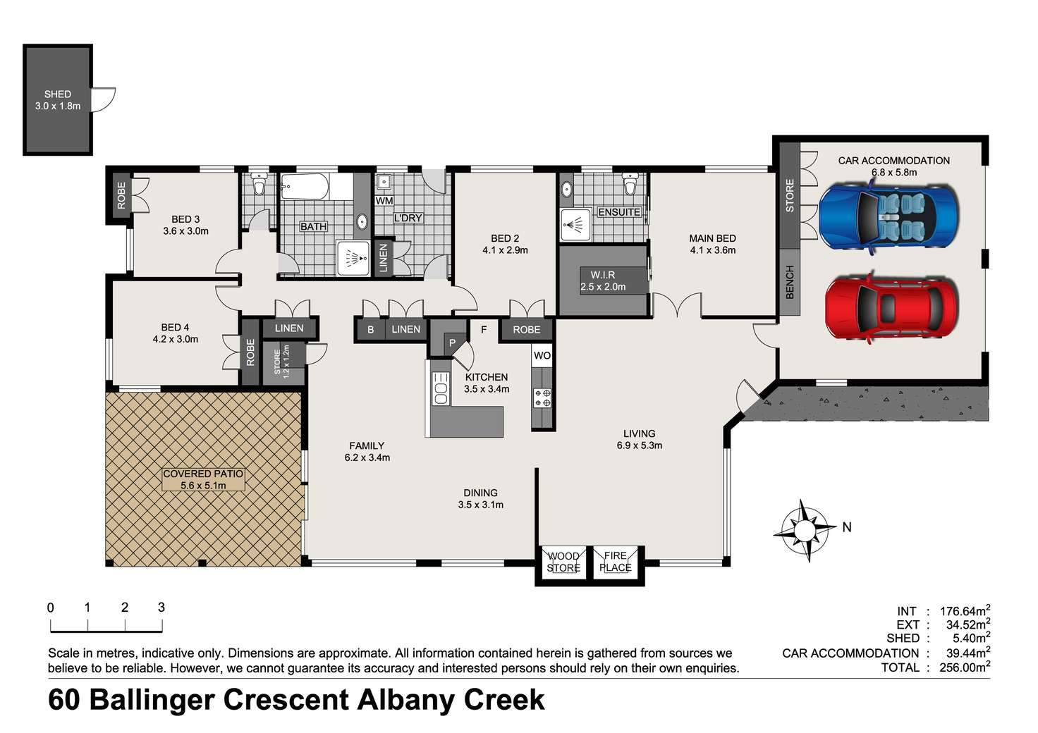 Floorplan of Homely house listing, 60 Ballinger Crescent, Albany Creek QLD 4035