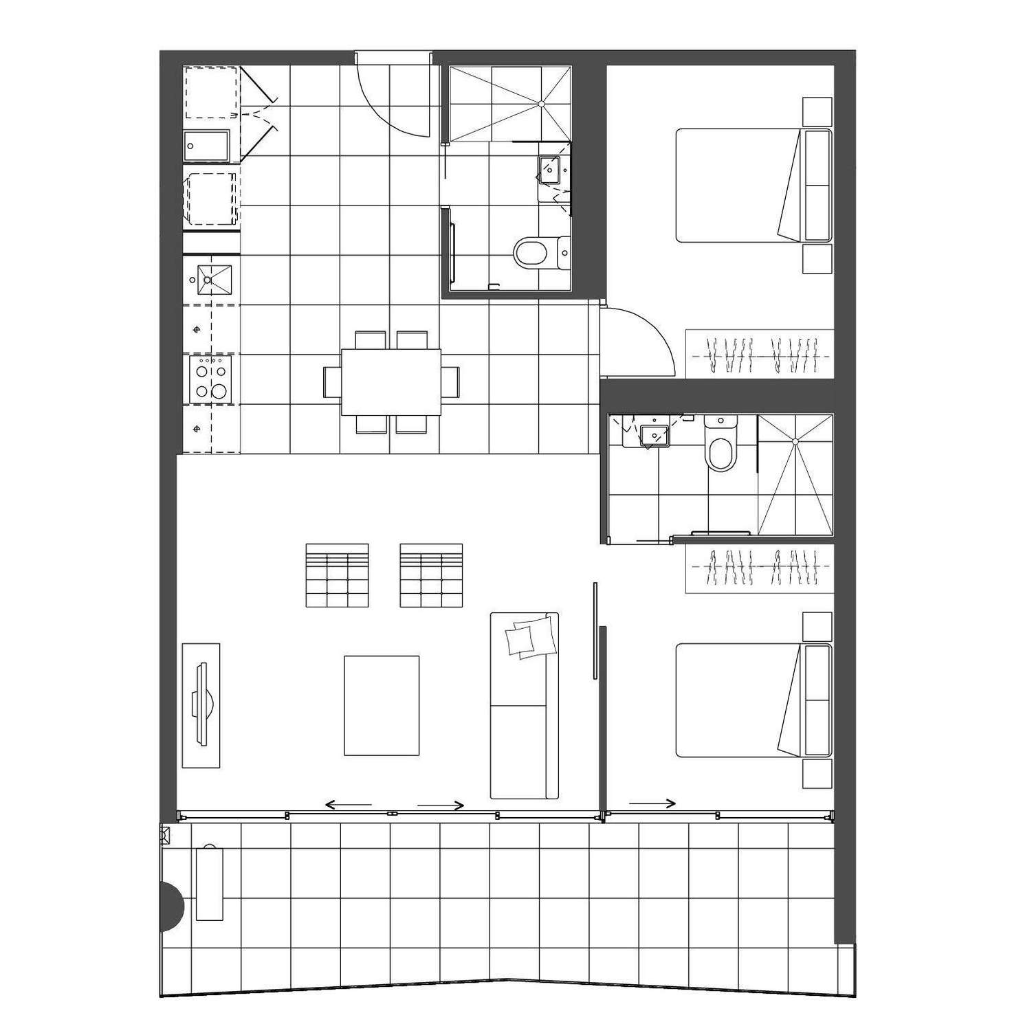 Floorplan of Homely apartment listing, 609/35 Malcolm Street, South Yarra VIC 3141
