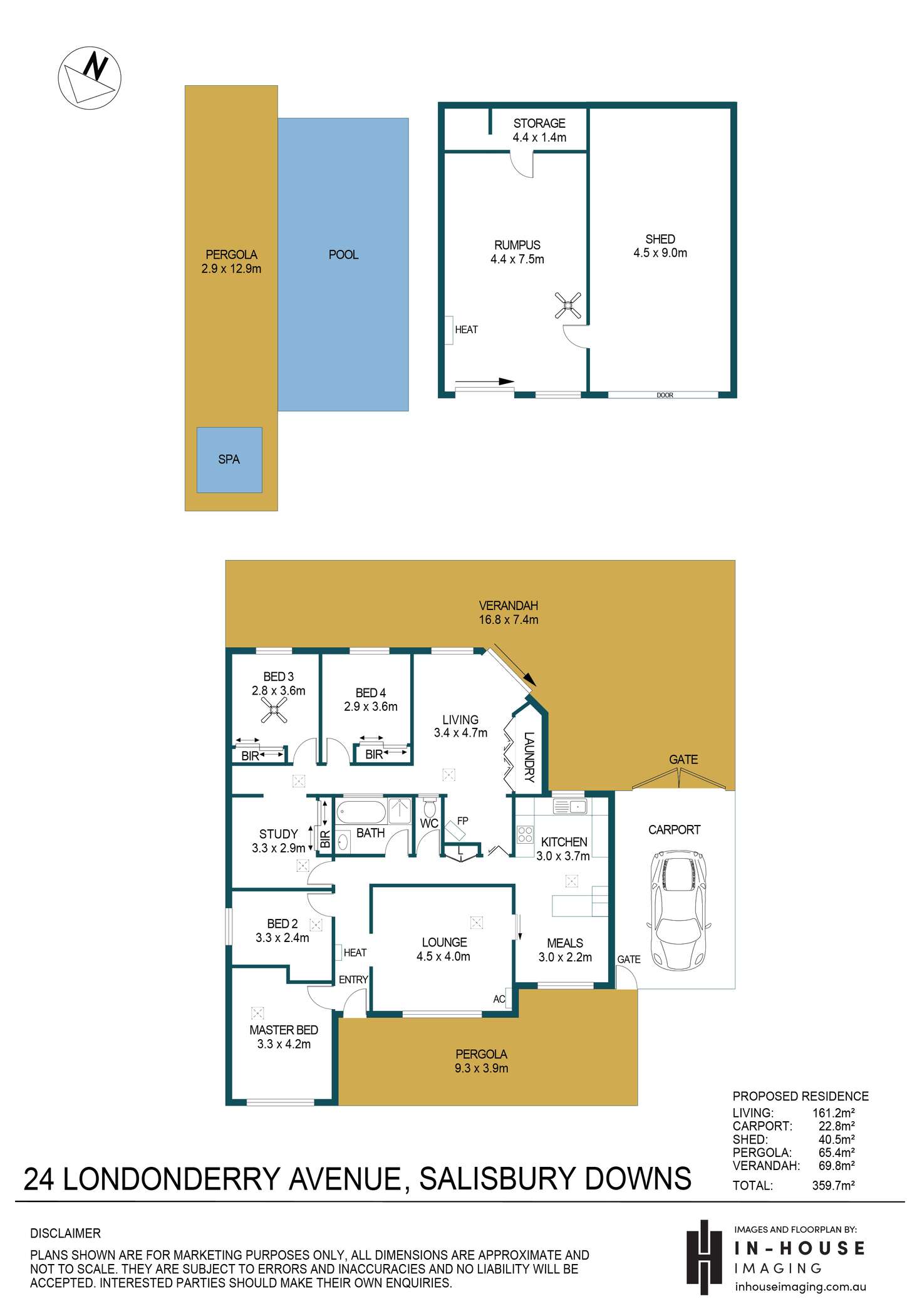 Floorplan of Homely house listing, 24 Londonderry Avenue, Salisbury Downs SA 5108