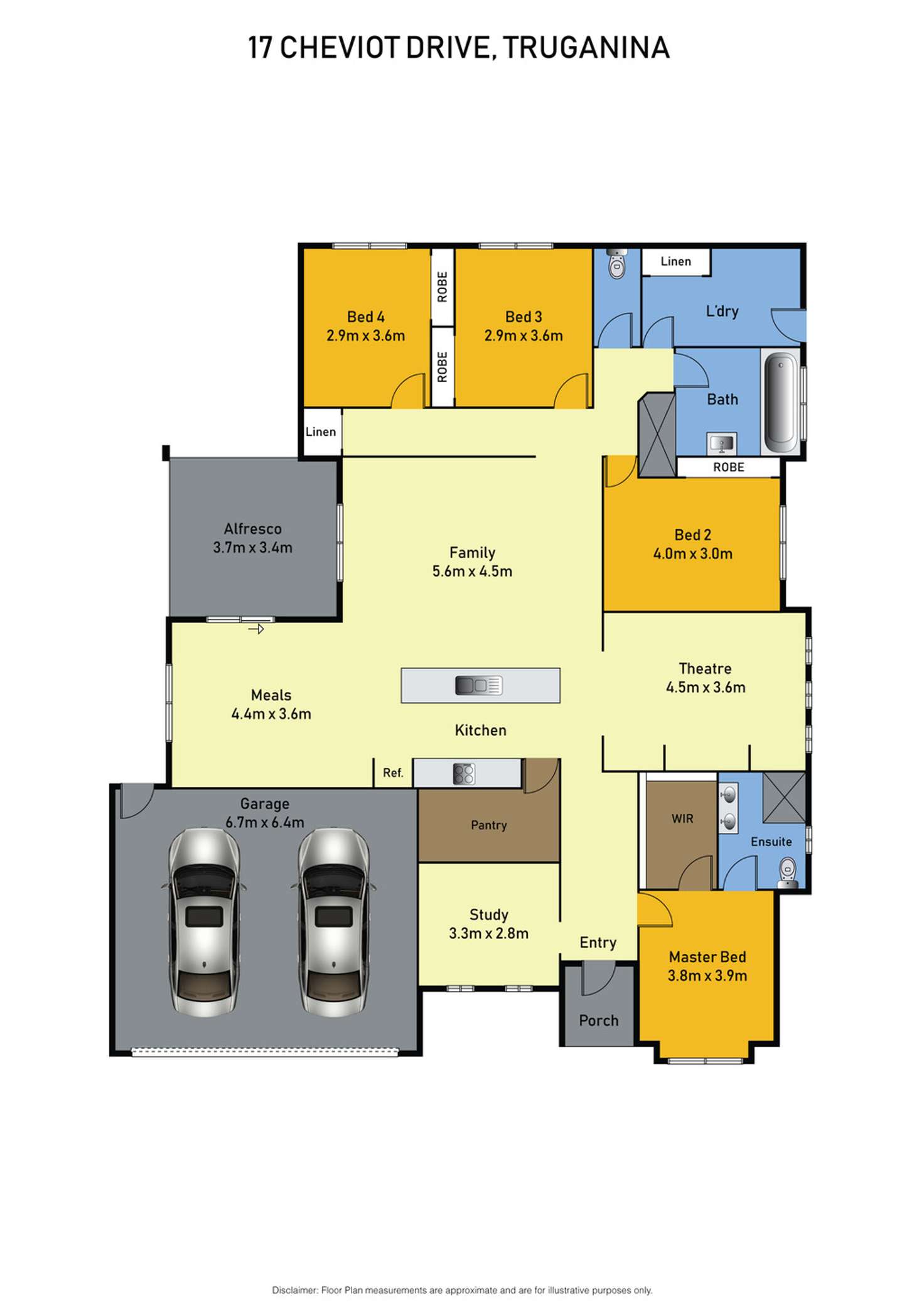 Floorplan of Homely house listing, 17 Cheviot Drive, Truganina VIC 3029