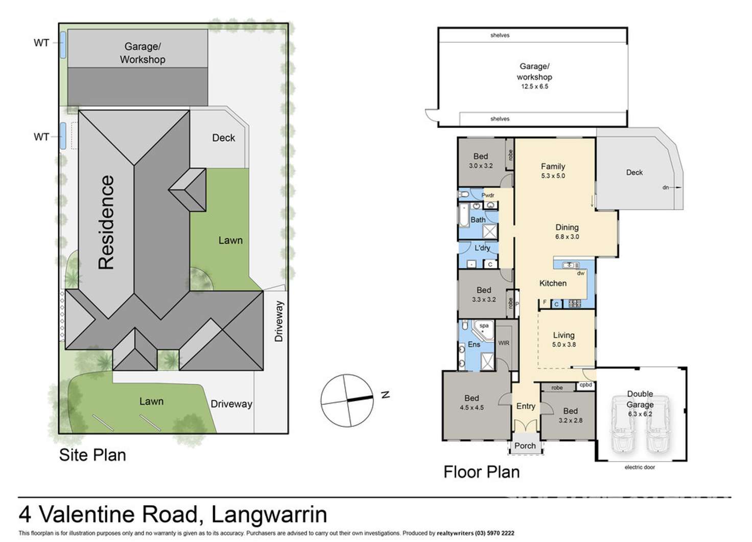 Floorplan of Homely house listing, 4 Valentine Road, Langwarrin VIC 3910