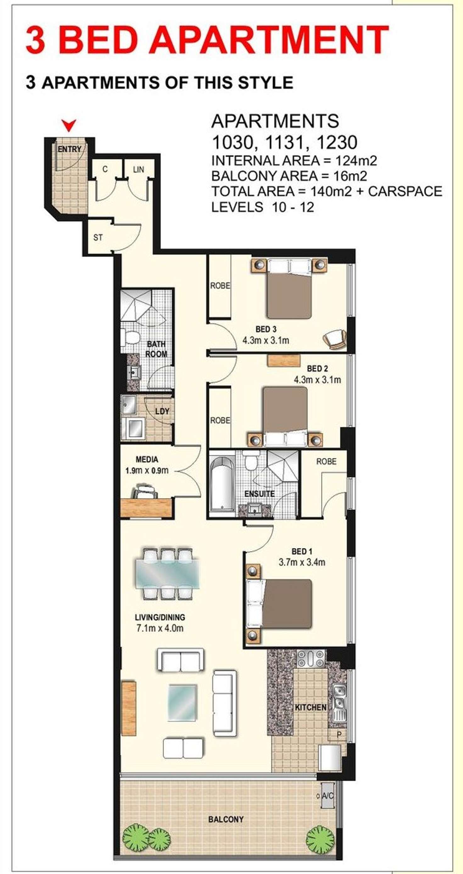 Floorplan of Homely apartment listing, 1230/4 Marquet St, Rhodes NSW 2138