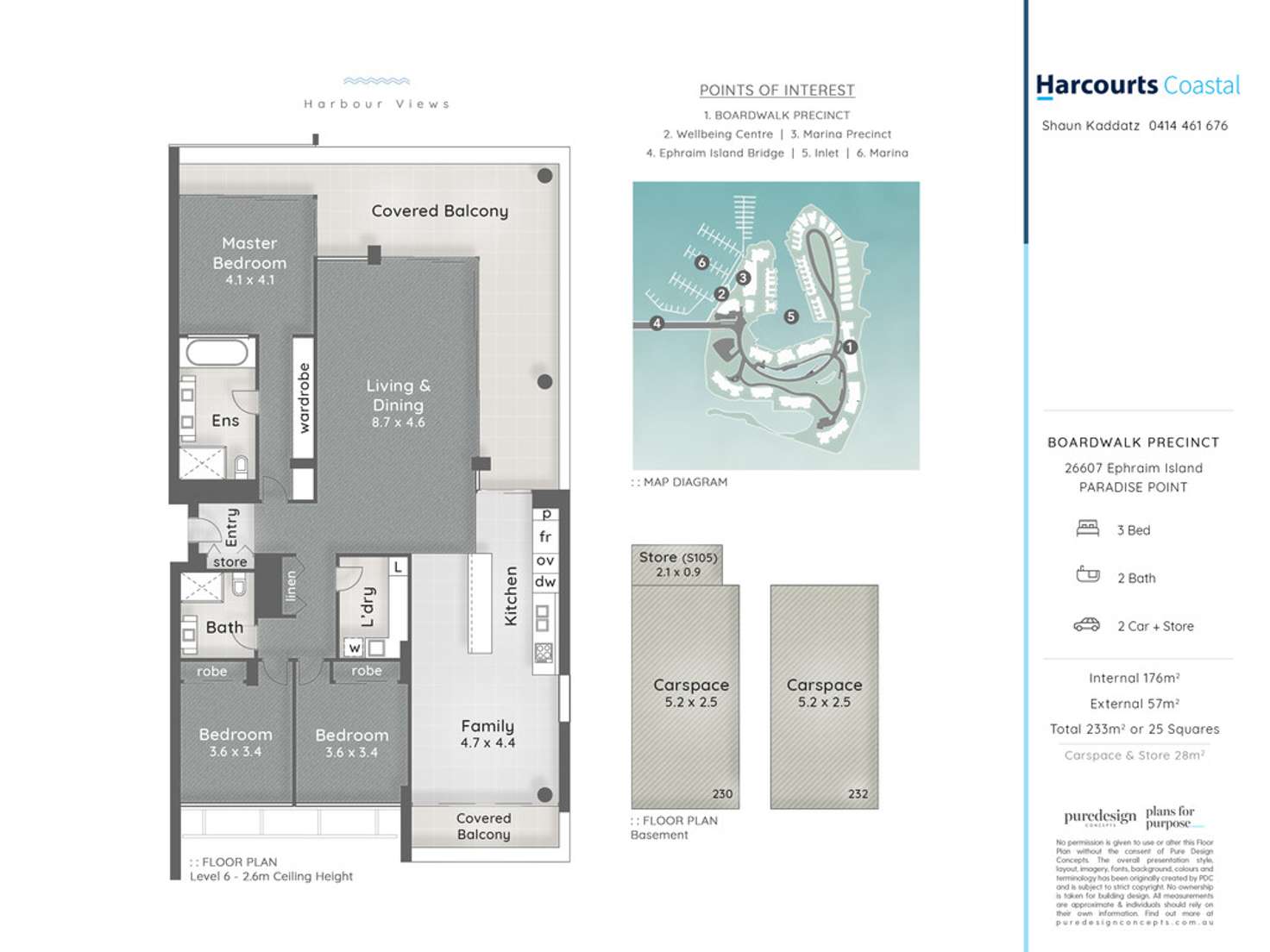 Floorplan of Homely apartment listing, 26607 Ephraim Island, Paradise Point QLD 4216