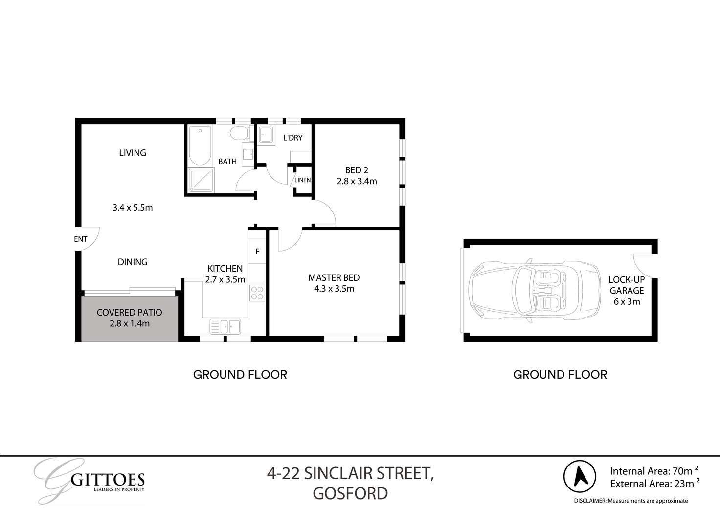 Floorplan of Homely unit listing, 4/22 Sinclair Street, Gosford NSW 2250