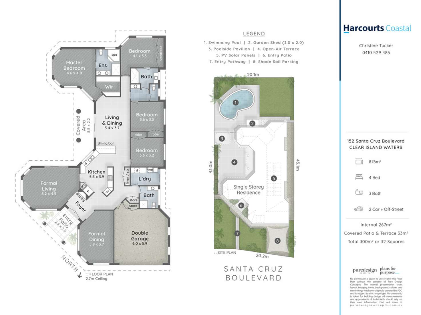 Floorplan of Homely house listing, 152 Santa Cruz Boulevard, Clear Island Waters QLD 4226