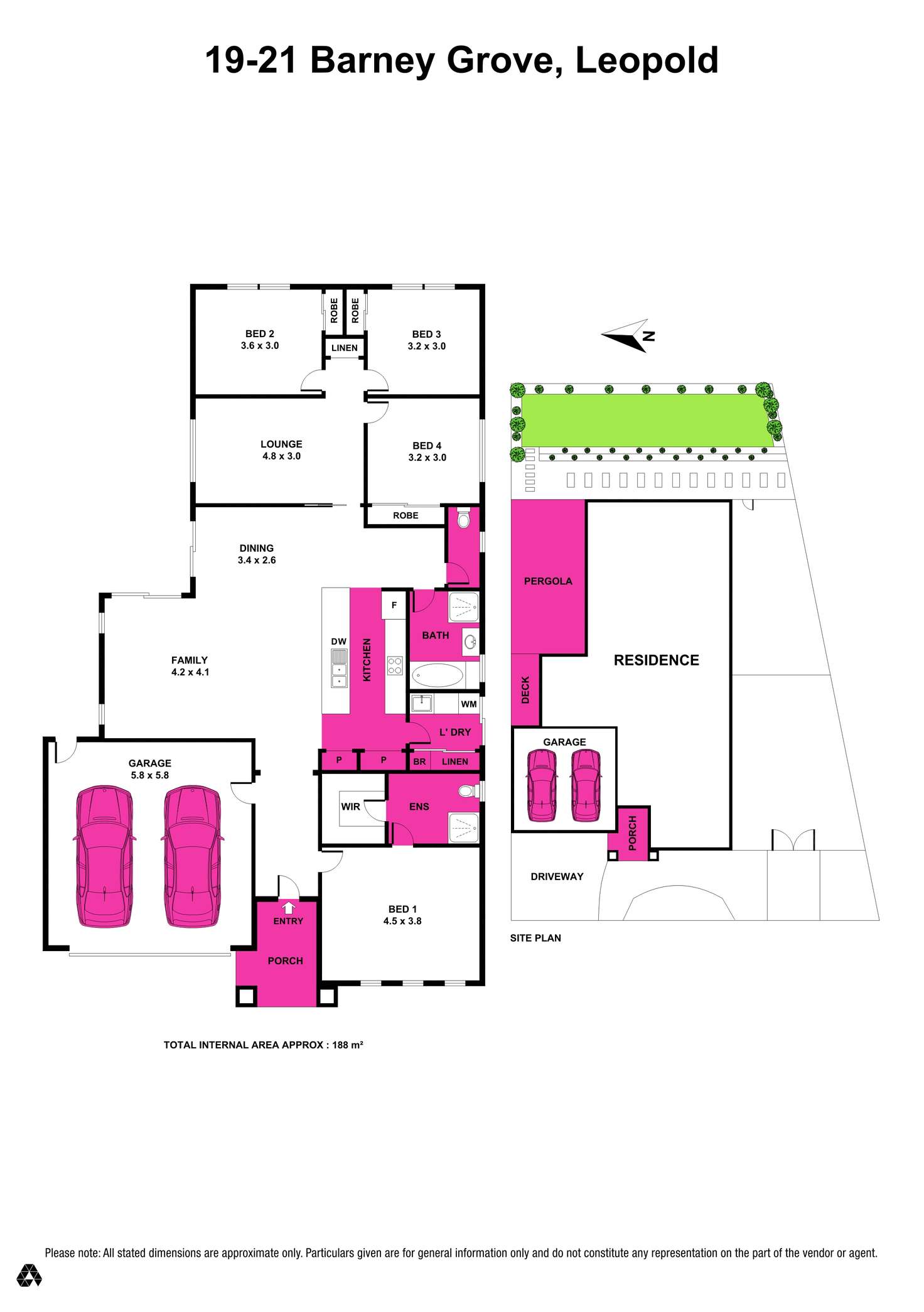 Floorplan of Homely house listing, 19-21 Barney Grove, Leopold VIC 3224