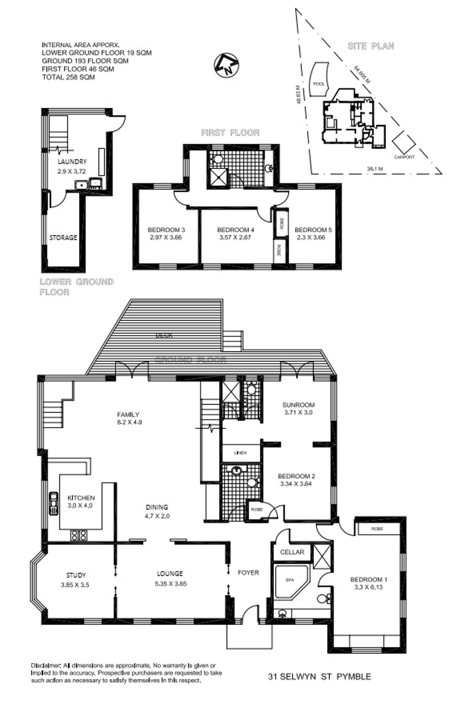 Floorplan of Homely house listing, 31 Selwyn St, Pymble NSW 2073