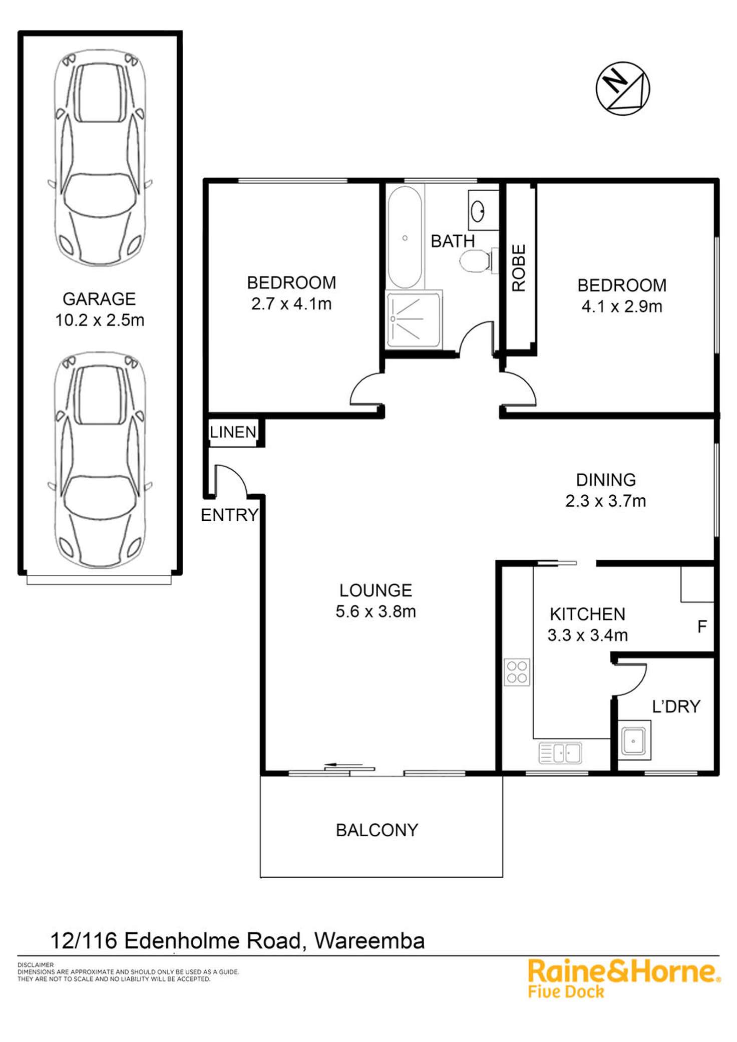 Floorplan of Homely apartment listing, 12 / 116 EDENHOLME ROAD, Wareemba NSW 2046
