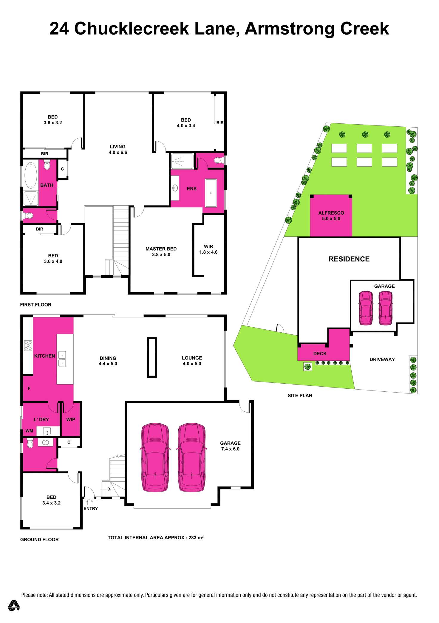 Floorplan of Homely house listing, 24 Chucklecreek Lane, Armstrong Creek VIC 3217