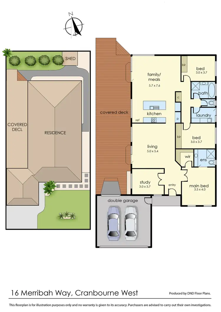 Floorplan of Homely house listing, 16 Merribah Way, Cranbourne West VIC 3977
