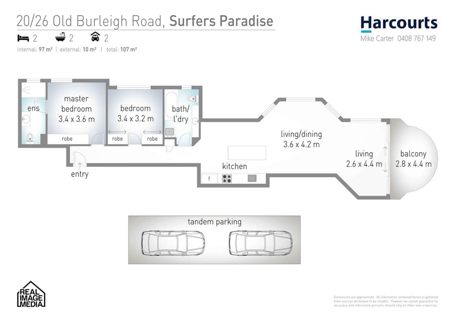Floorplan of Homely apartment listing, 20/26 Old Burleigh Road, Surfers Paradise QLD 4217
