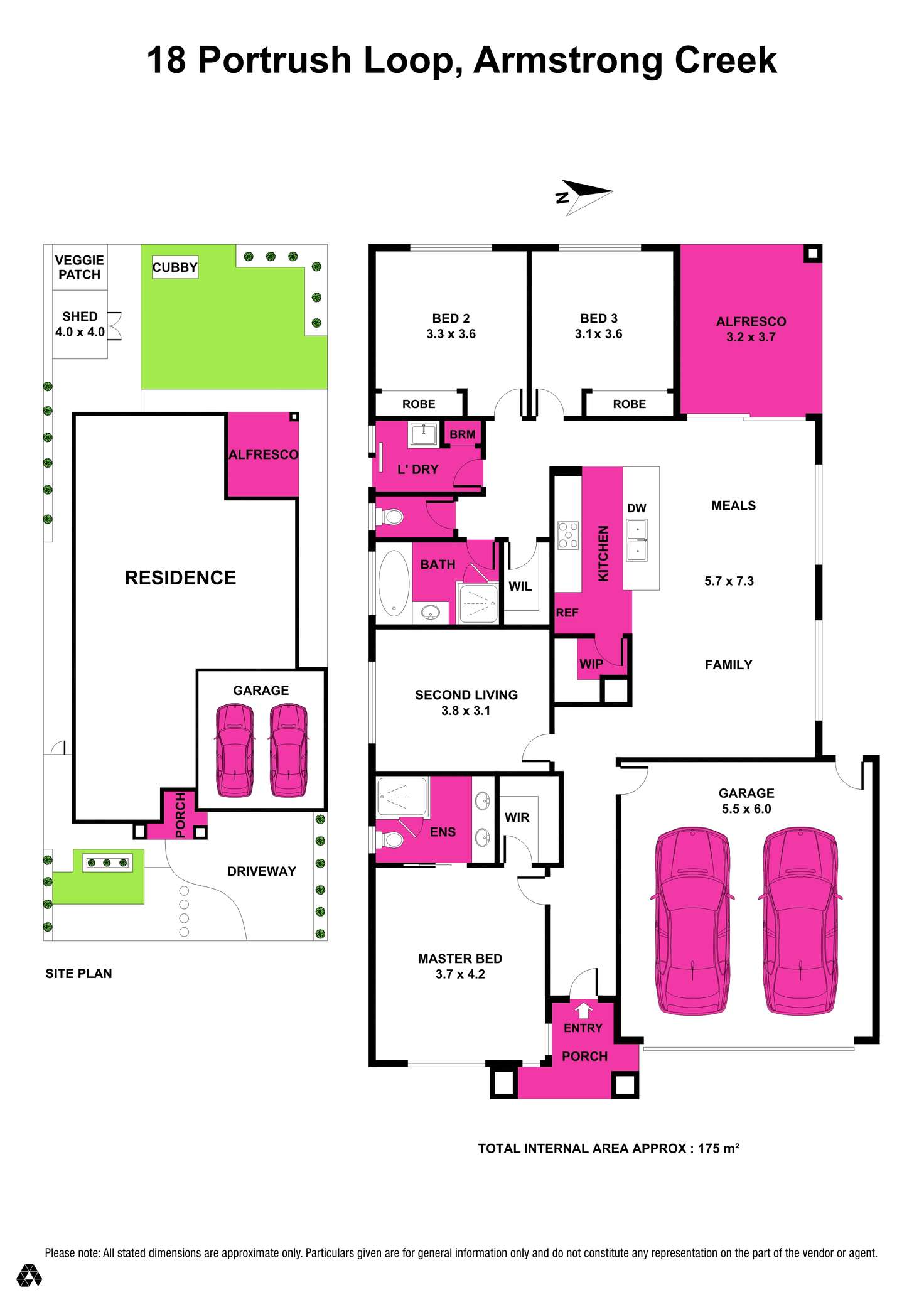 Floorplan of Homely house listing, 18 Portrush Loop, Armstrong Creek VIC 3217